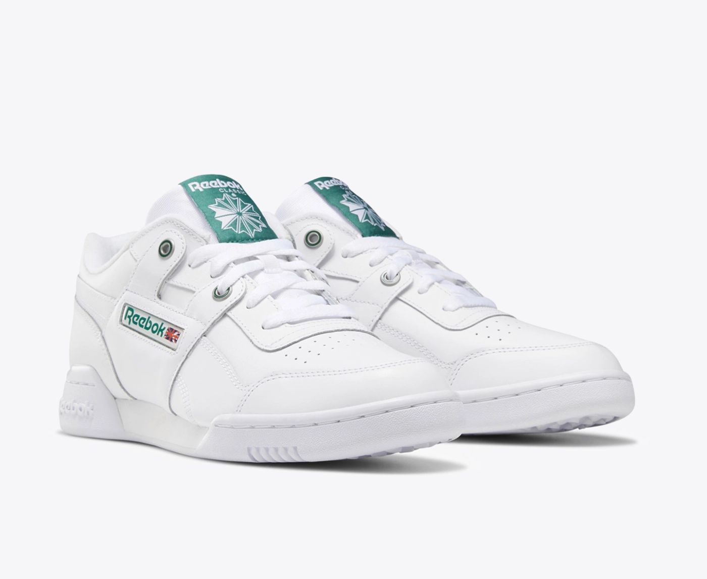 REEBOK WORKOUT PLUS MU WHITE CLOVER GREEN VegNonVeg