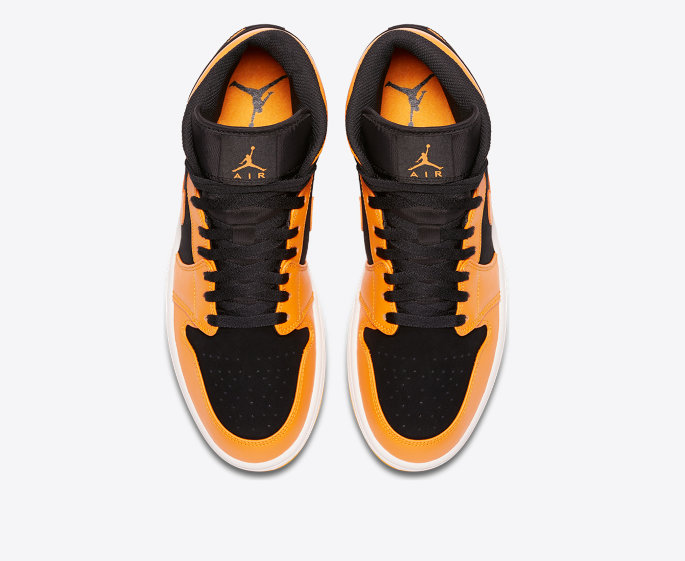 Nike air jordan 1 retro mid black orange peel clearance