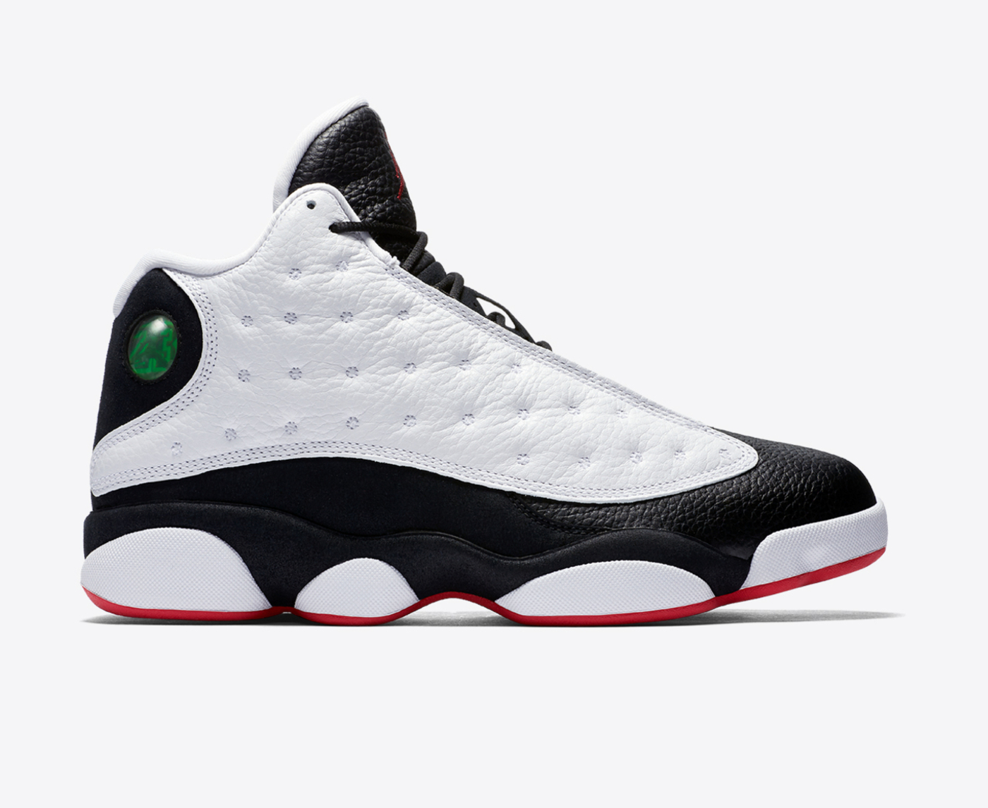 AIR JORDAN 13 RETRO WHITE TRUE RED BLACK VegNonVeg
