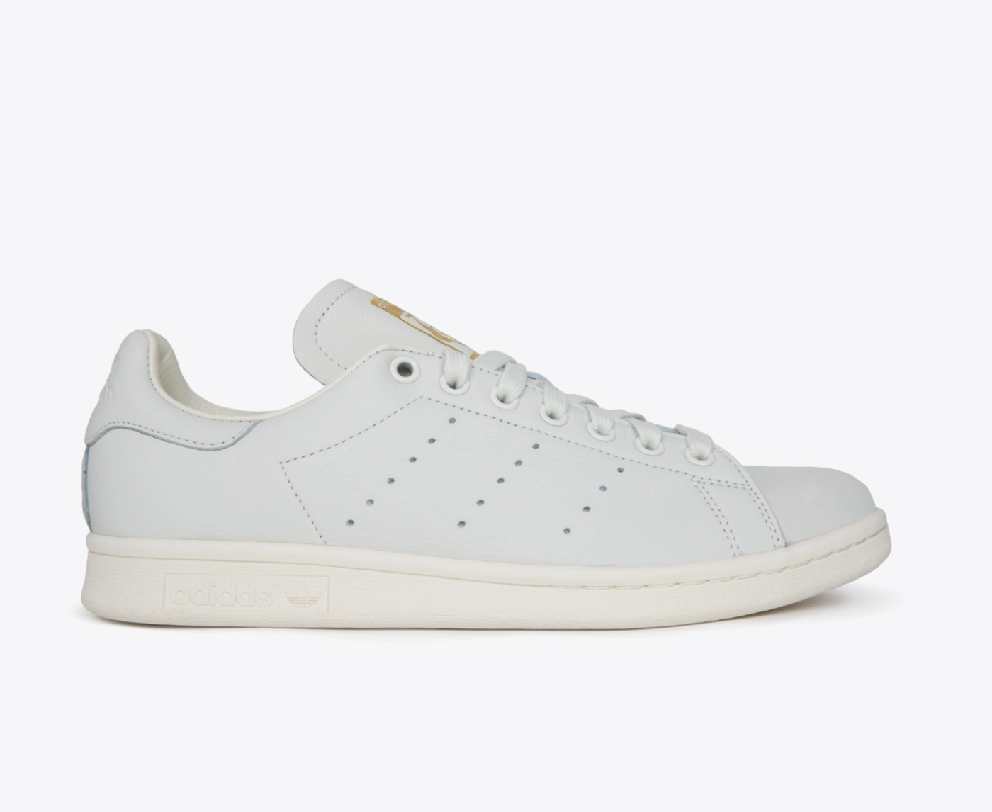 Adidas stan smith sales premium white & gold