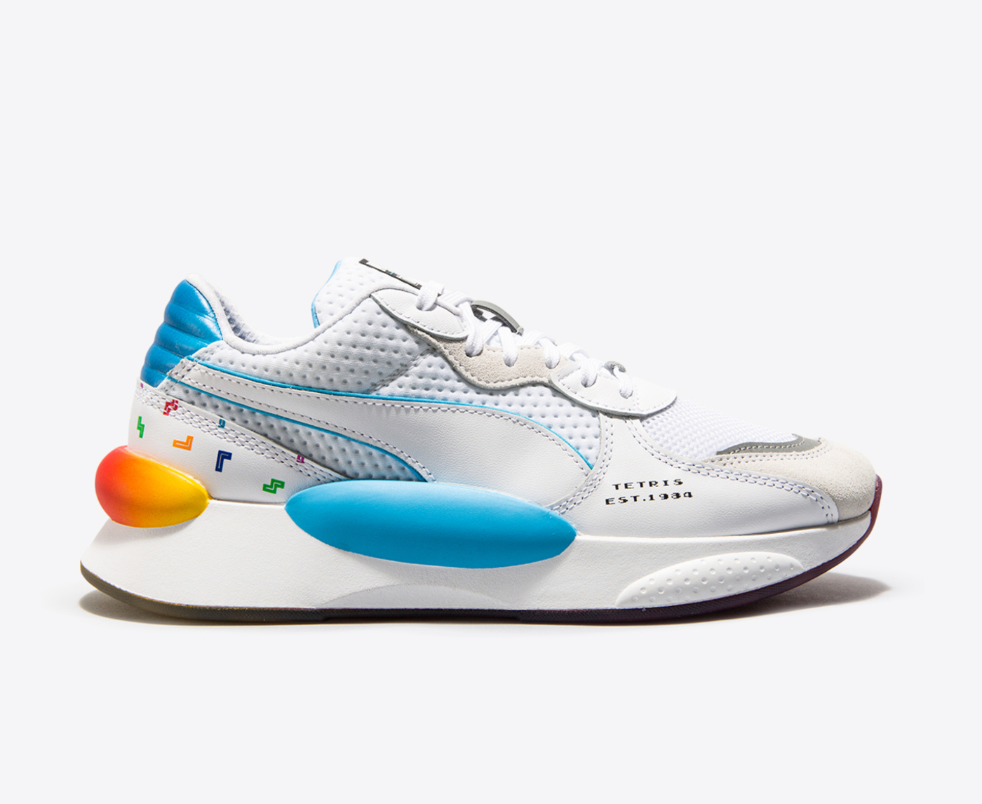 Puma - RS 98 X TETRIS 'PUMA WHITE-LUMINOUS BLUE' - VegNonVeg