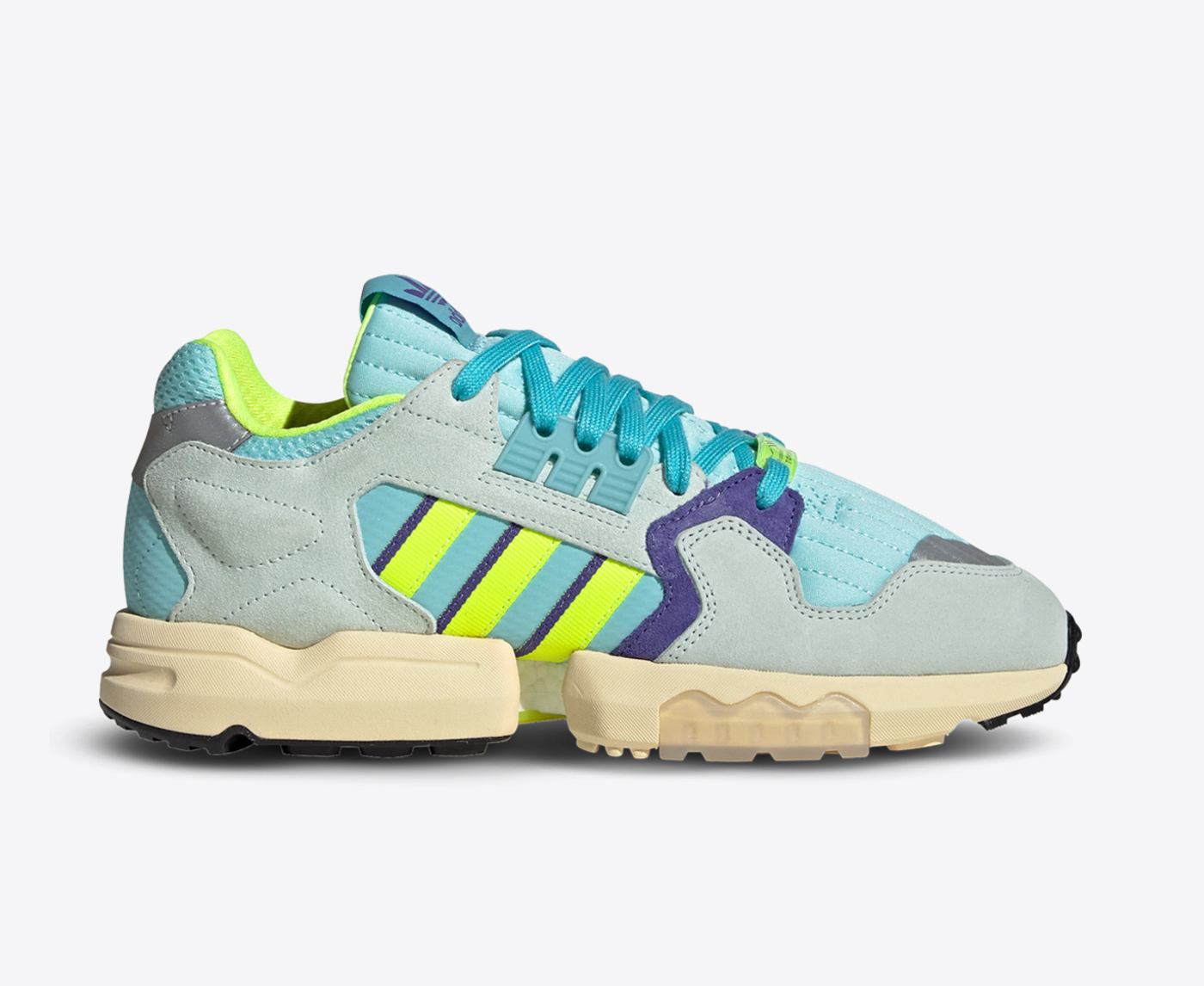 Adidas originals zx torsion trainers in white and blue best sale