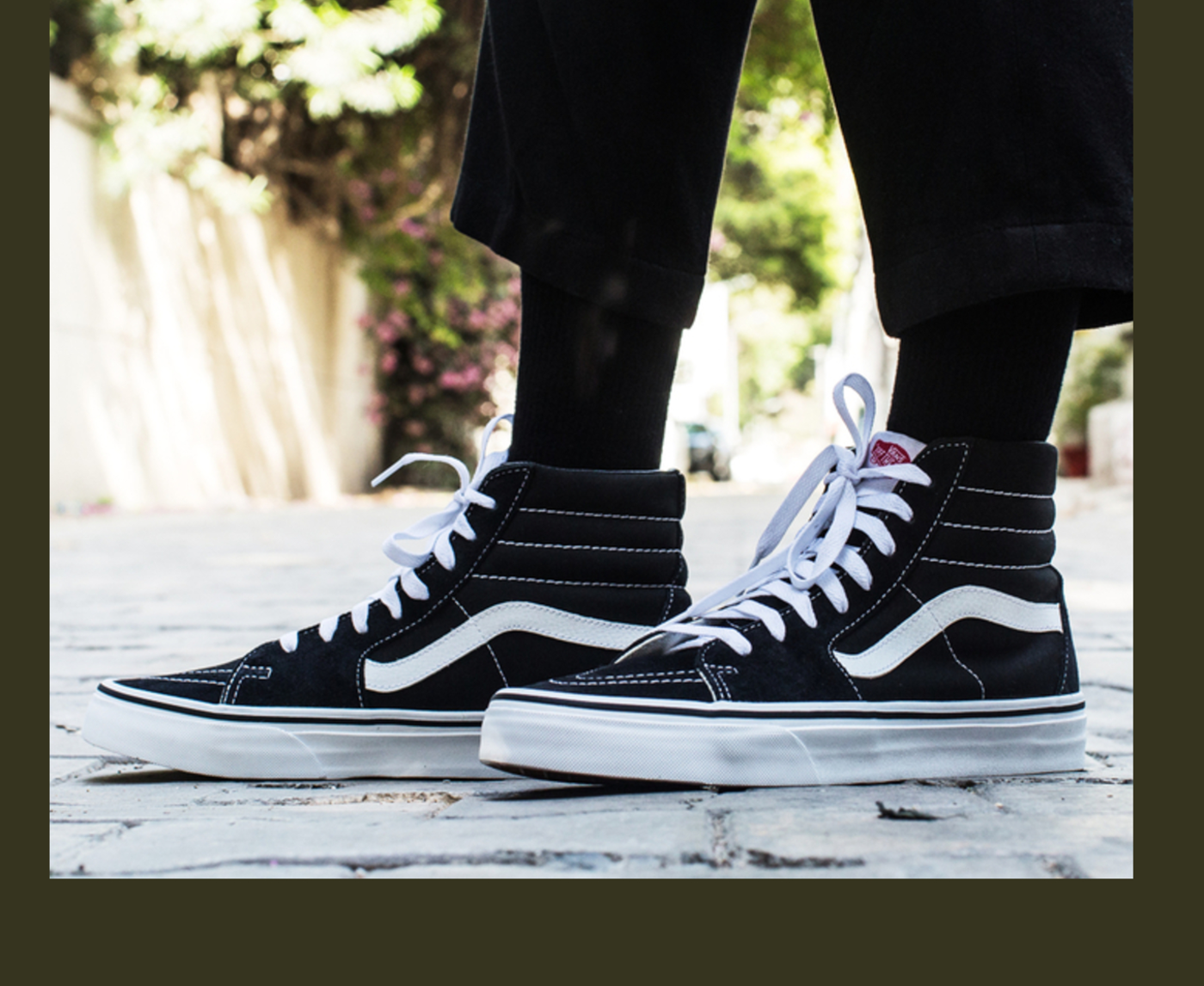 Vans Sk8-Hi ブラック/ホワイト sk8-hi-blackblackwhite-