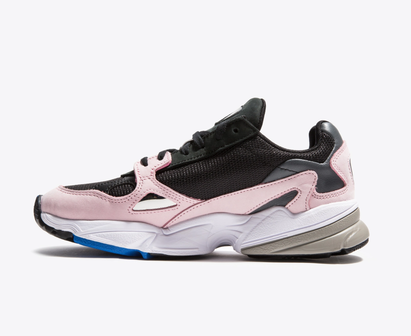 Adidas pink and black falcon hot sale