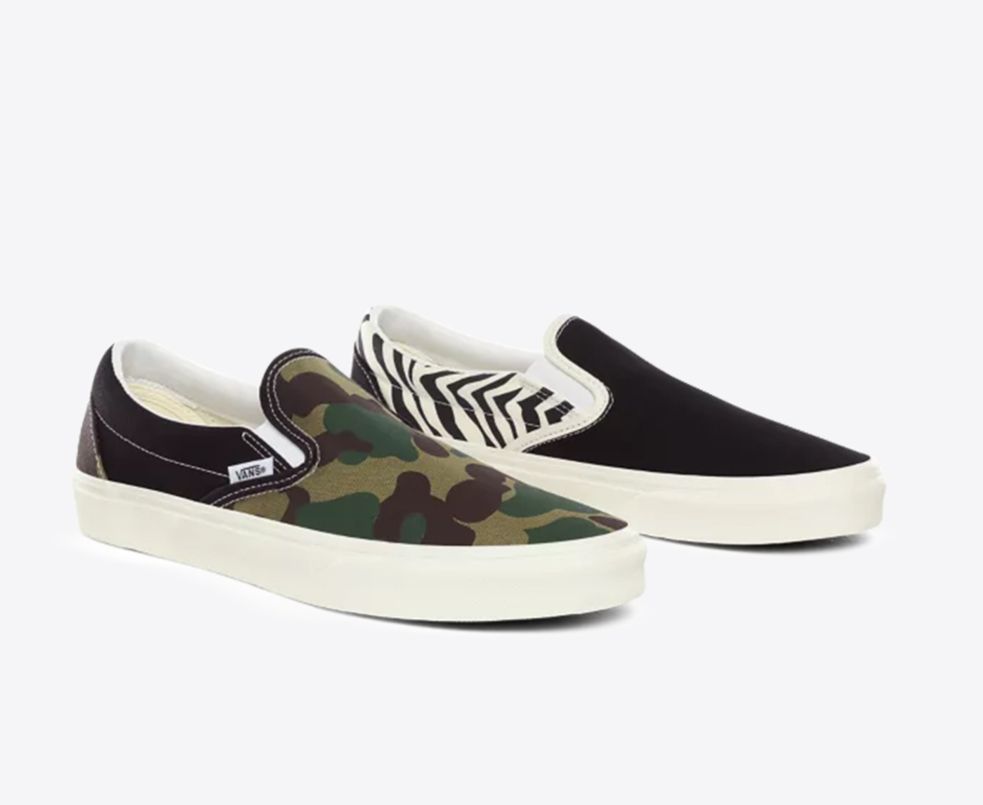 Vans discount camo zebra