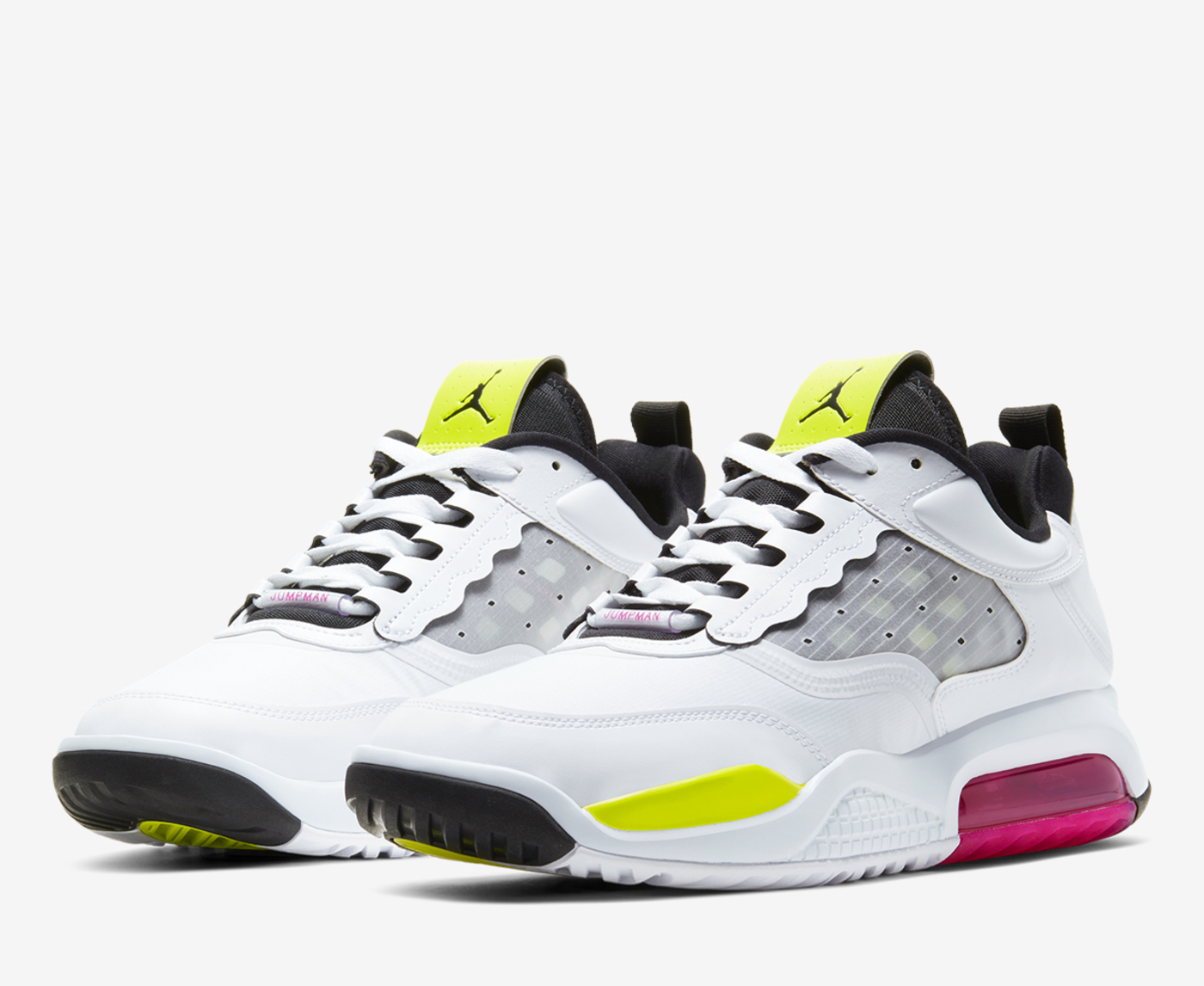 Jordan JORDAN MAX 200 WHITE BLACK ACTIVE FUCHSIA CYBER VegNonVeg