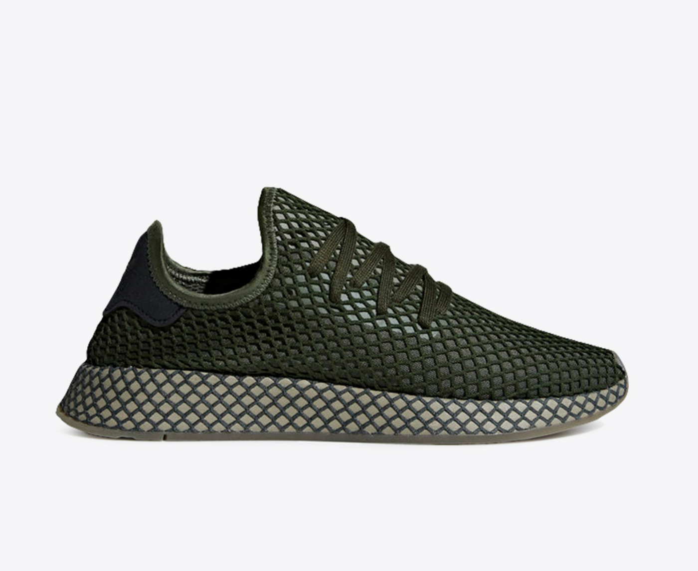 Adidas Deerupt Runner Khaki Green Mesh Men\'s 9.5 adidas Deerupt Runner Sneakers for Men for Sale  main image 4