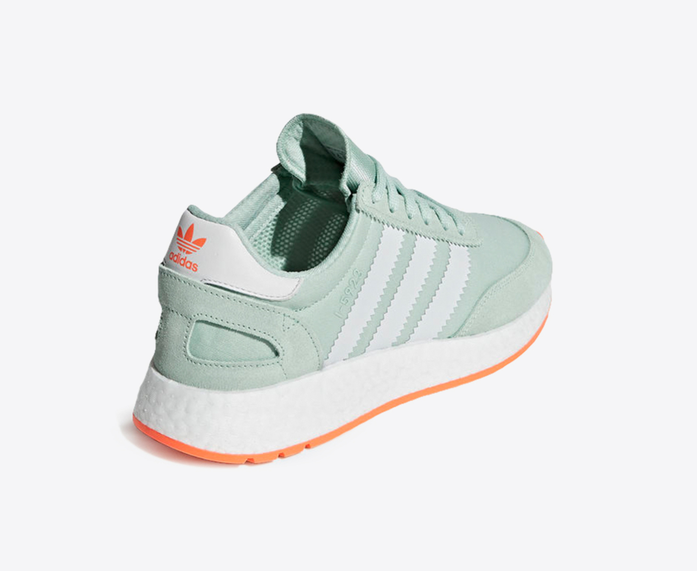 Adidas Originals I 5923 W ASH GREEN S18 CRYSTAL WHITE EASY ORANGE VegNonVeg