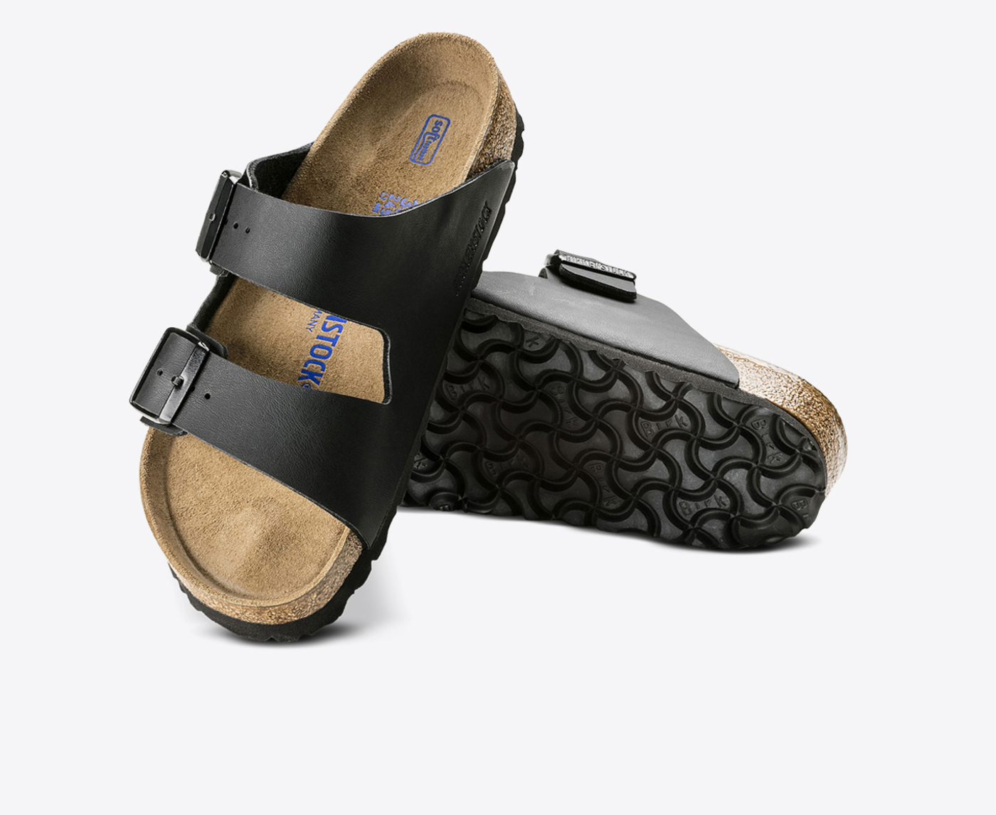 Birkenstock Arizona Birko Flor Soft Black VegNonVeg