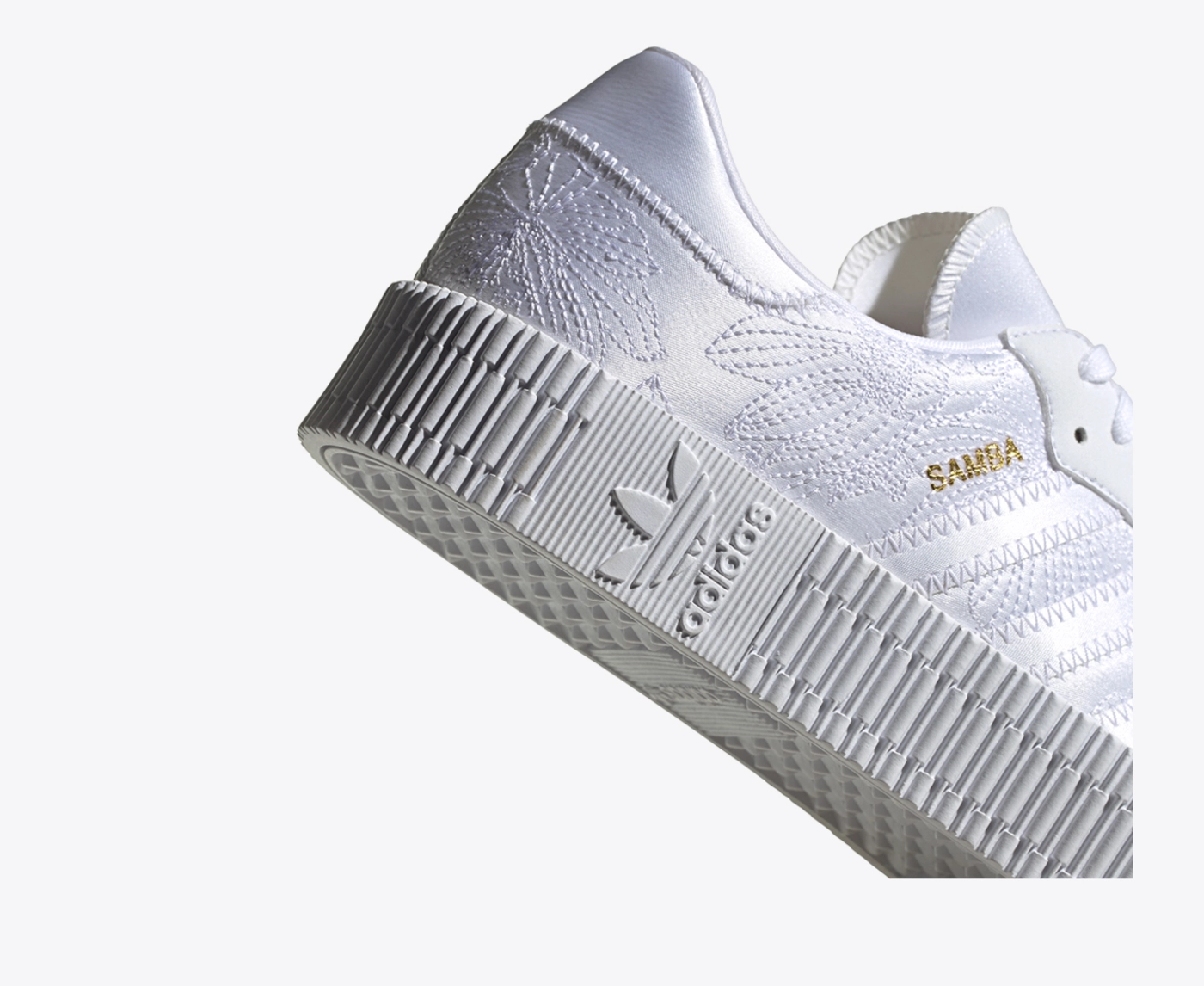 adidas originals 厚底 Sambarose Cloud White Silver 在庫僅少 Adidas Originals - SAMBAROSE W 'cloud White' - VegNonVeg