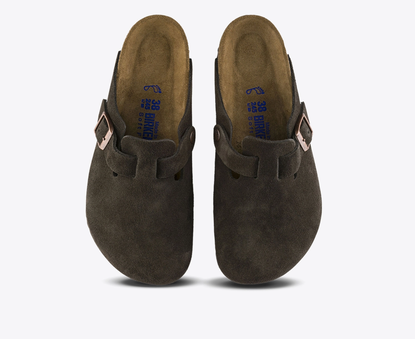 Birkenstock - BIRKENSTOCK BOSTON SUEDE LEATHER MOCHA l Buy Men's