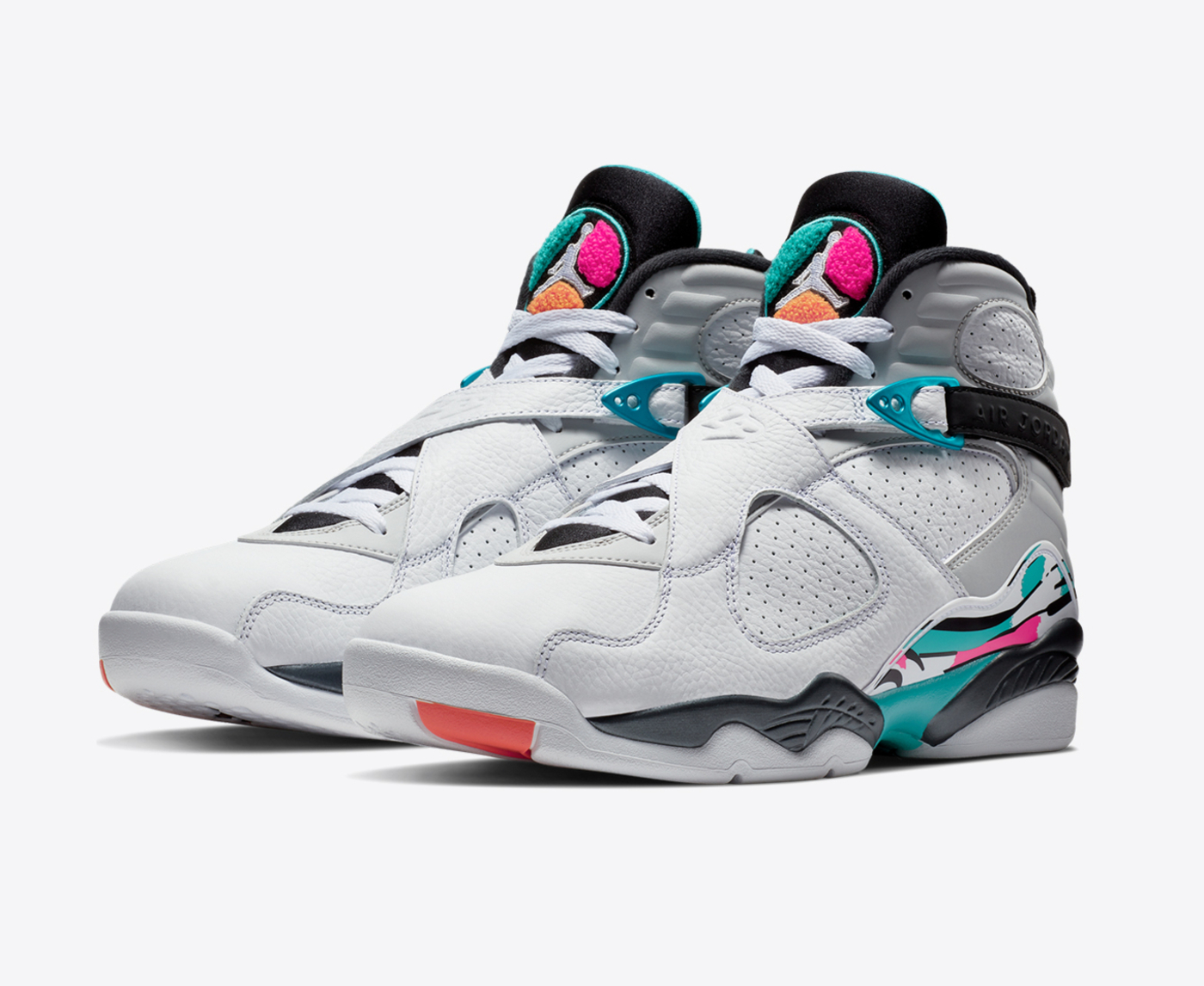 Jordan AIR JORDAN 8 RETRO WHITE WHITE TURBO GREEN NEUTRAL GREY VegNonVeg