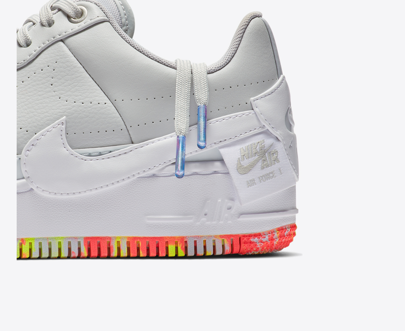 Nike W AF1 JESTER XX PRINT PURE PLATINUM WHITE YELLOW PULSE VegNonVeg