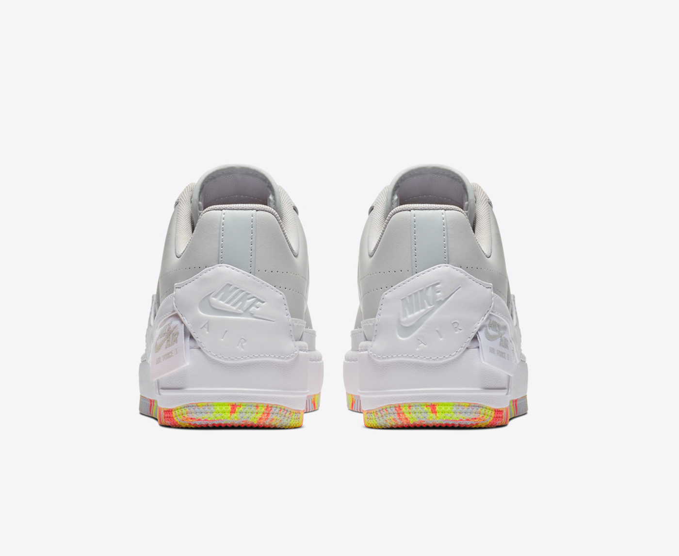 Nike W AF1 JESTER XX PRINT PURE PLATINUM WHITE YELLOW PULSE VegNonVeg
