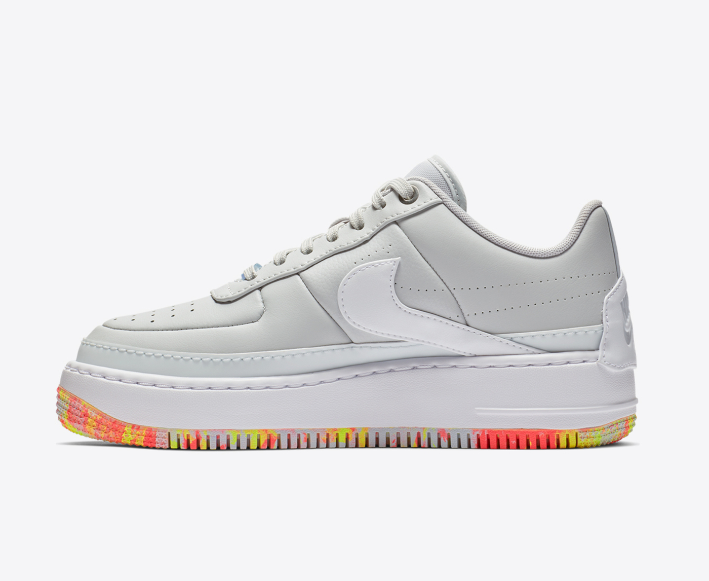 W AF1 JESTER XX PRINT PURE PLATINUM WHITE YELLOW PULSE