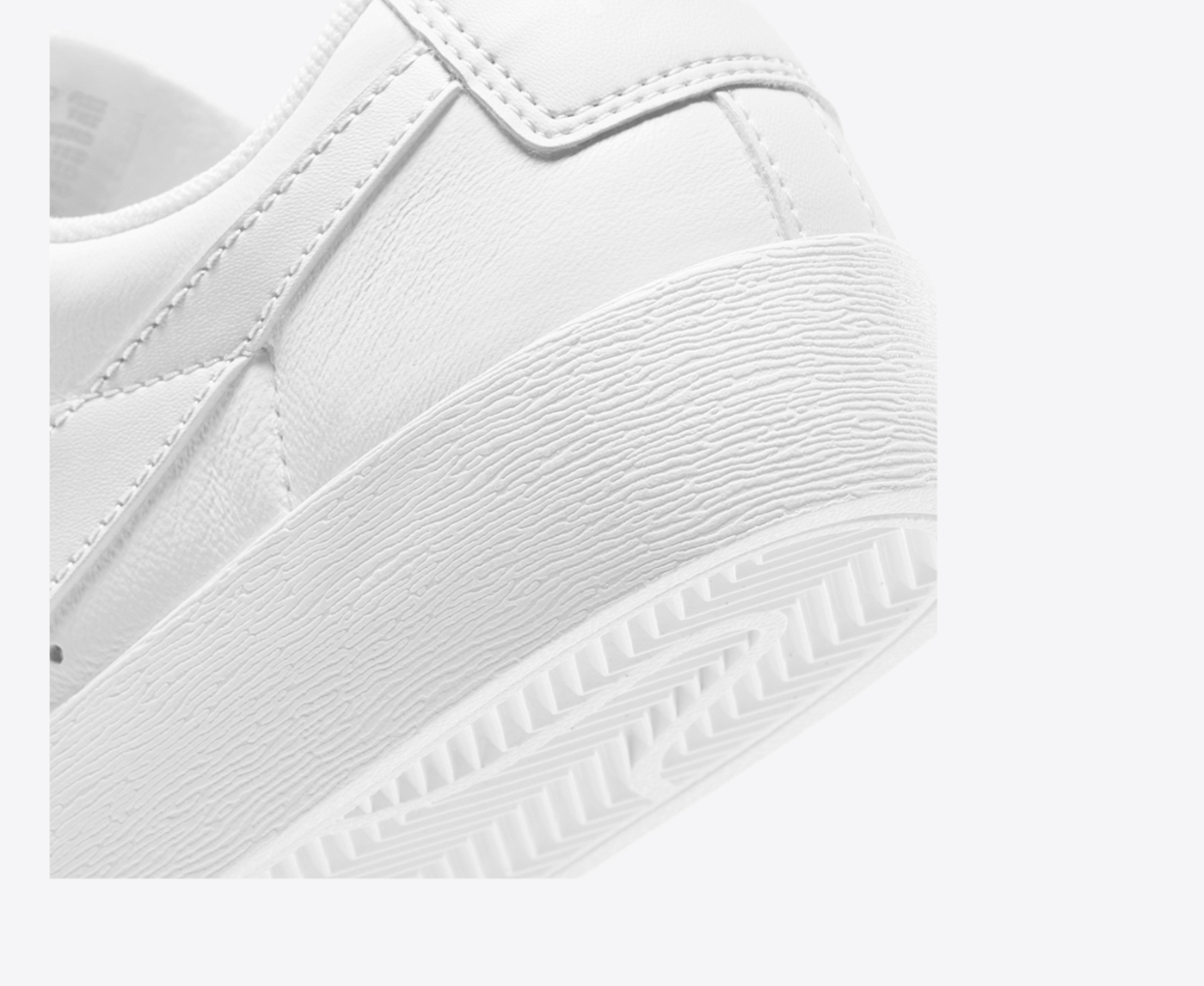 Nike white store blazer low le