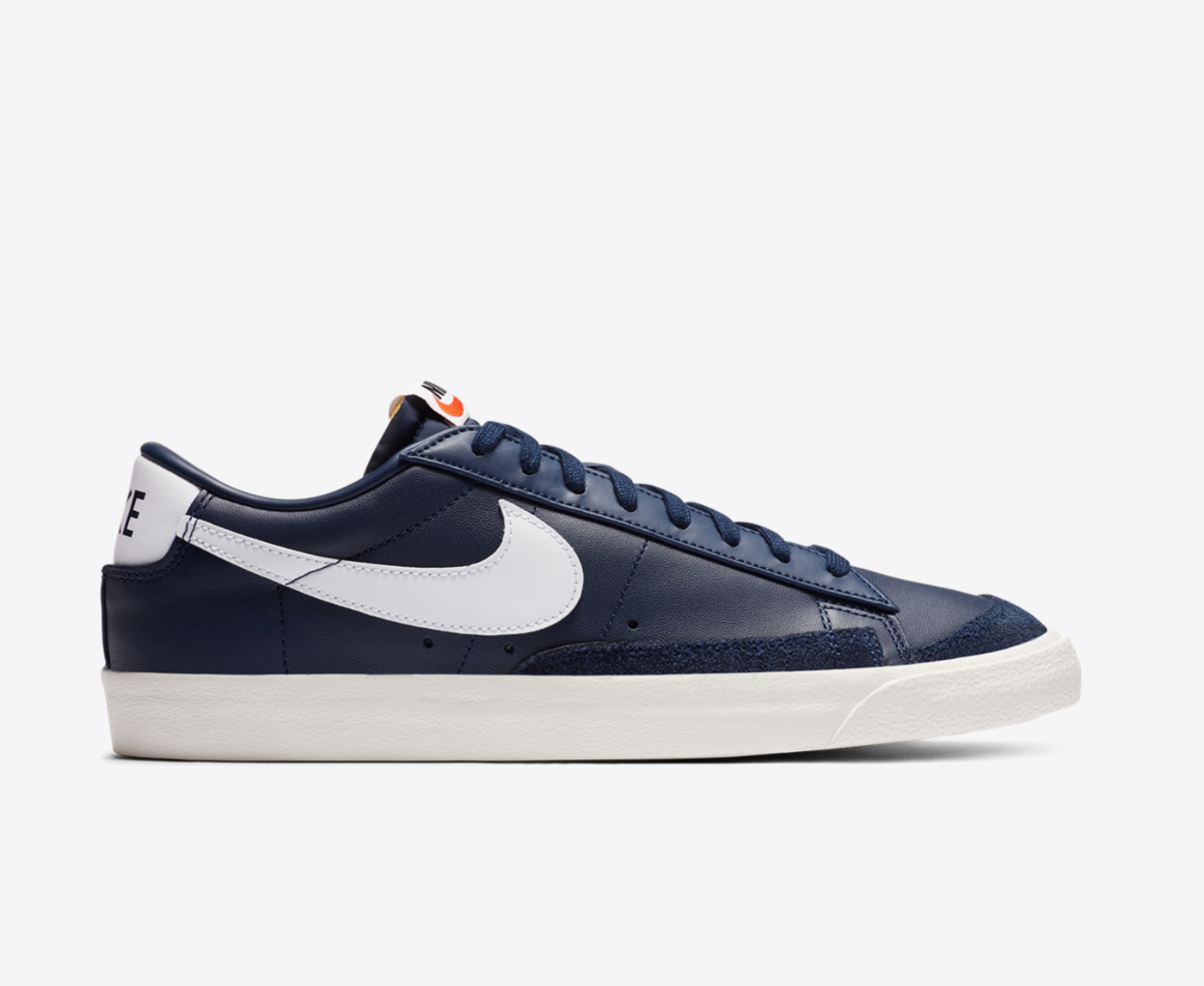 Blazer low premium vintage navy white suede mens trainers best sale