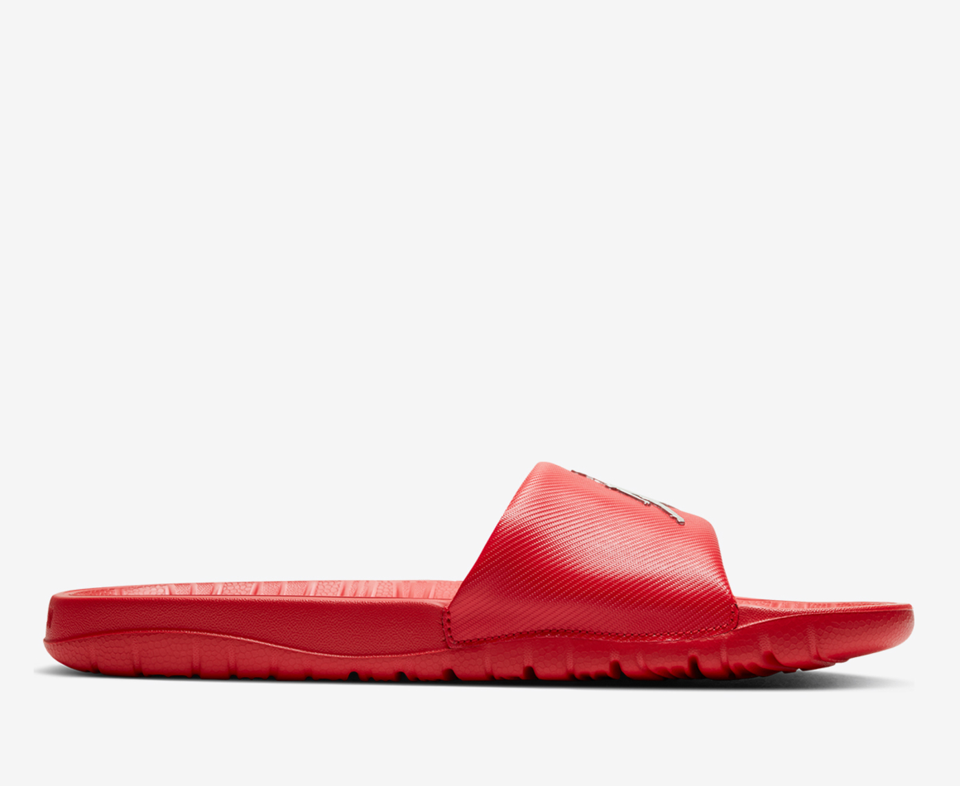 Red and best sale white jordan slides