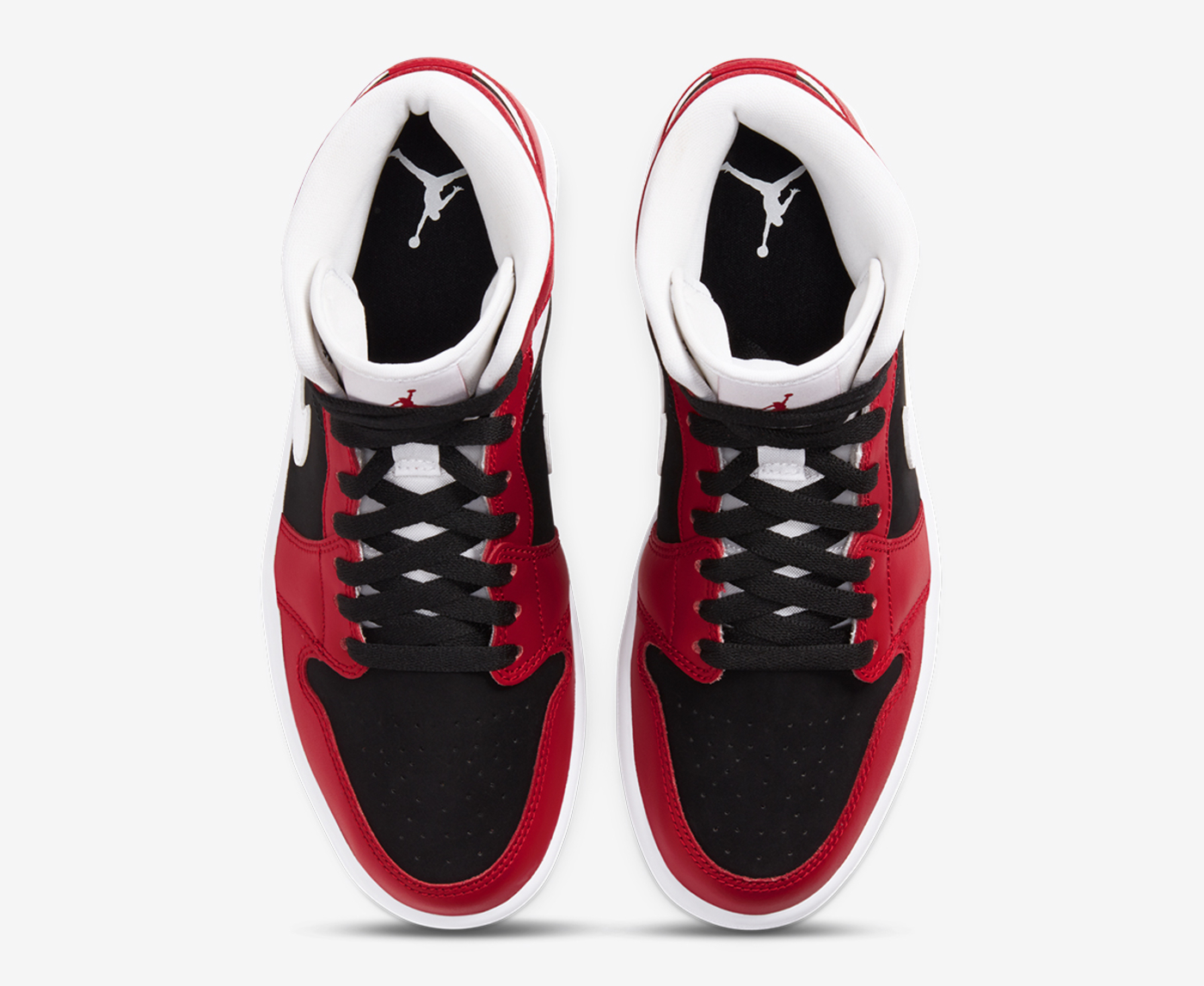 Jordan - Air Jordan 1 Retro High OG 'BLACK/GYM RED-WHITE' - VegNonVeg