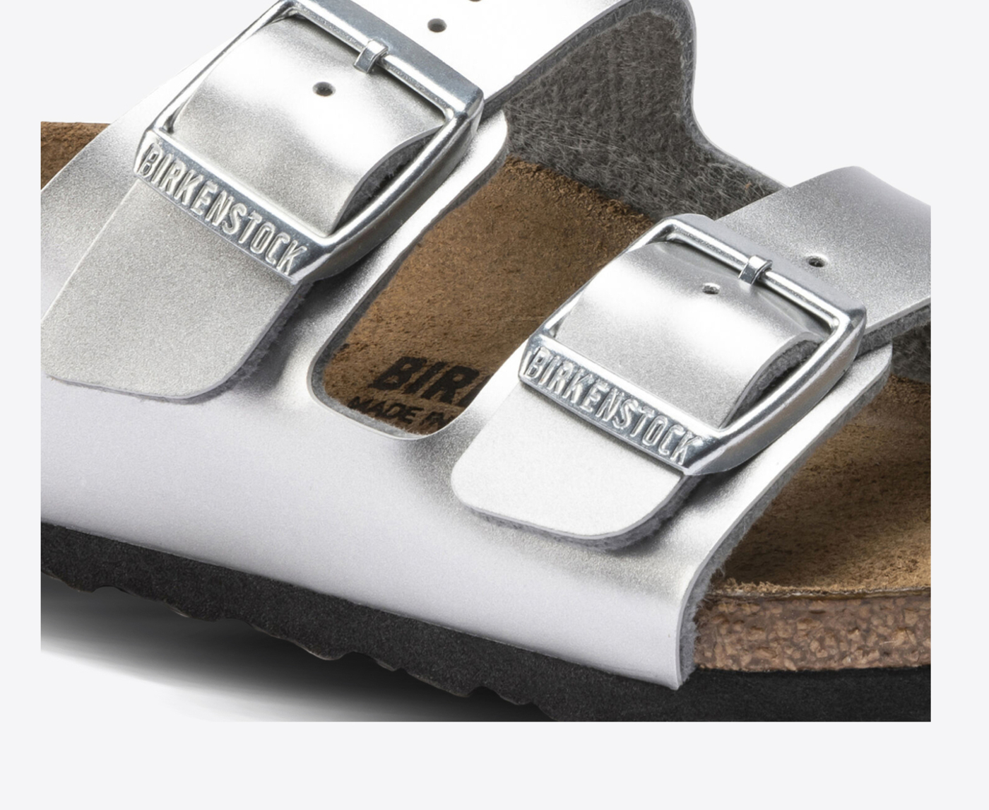 Birkenstock arizona discount electric metallic taupe