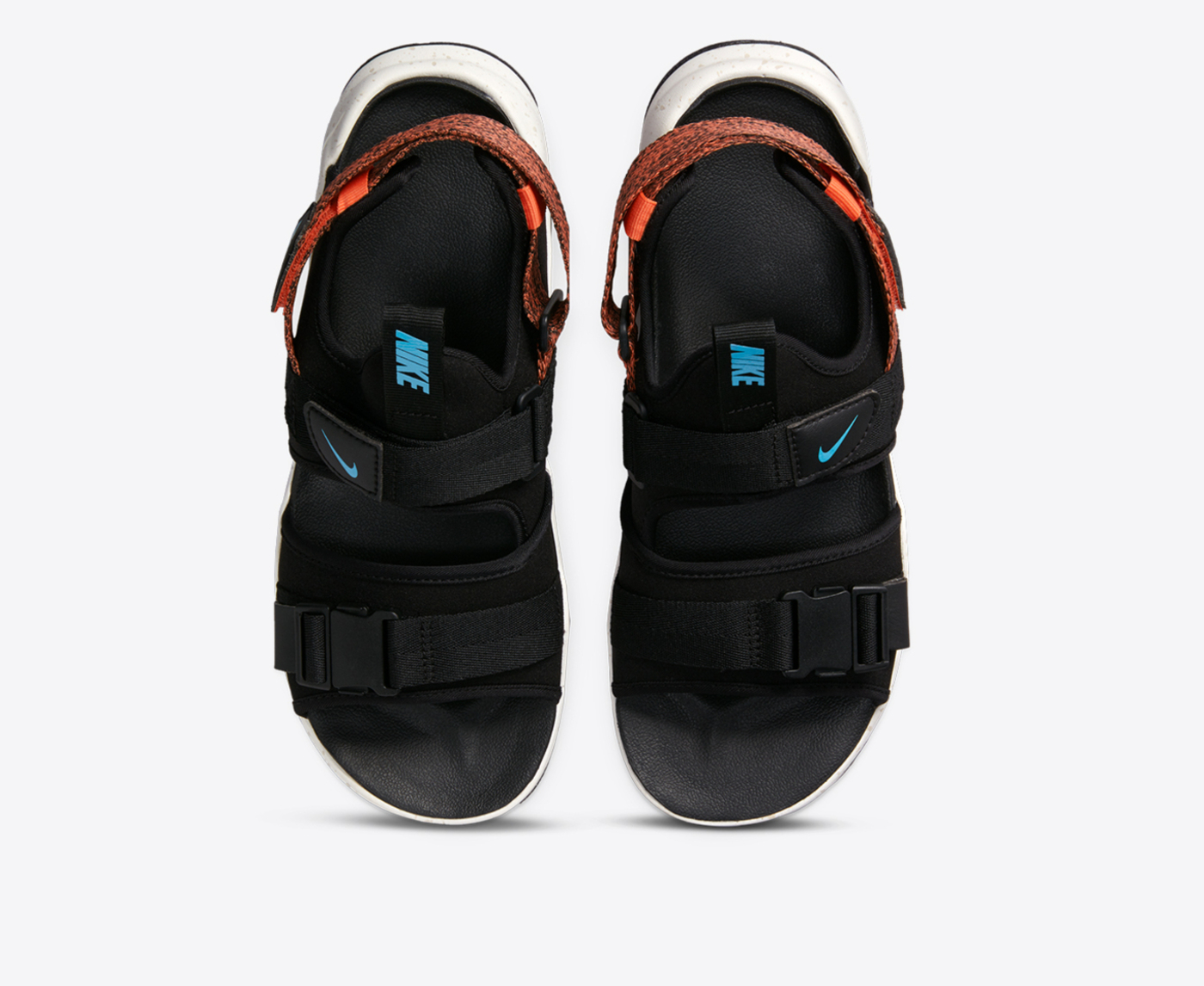 Nike NIKE CANYON SANDAL BLACK CHLORINE BLUE TURF ORANGE SAIL