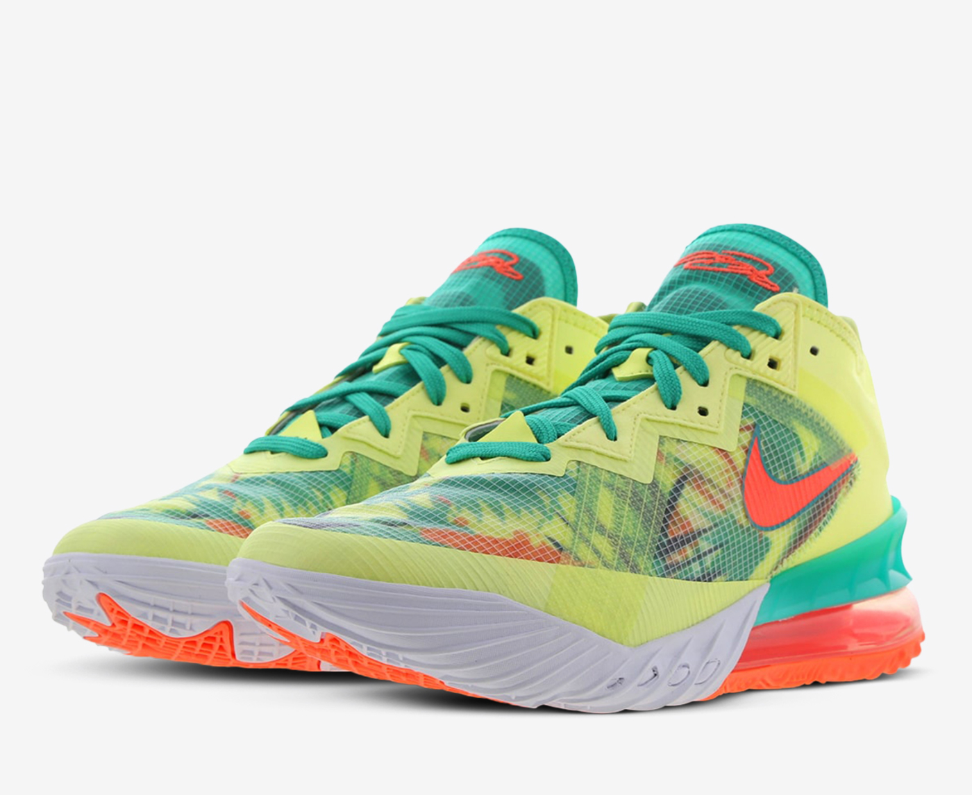 Nike lebron 18 hotsell low Green