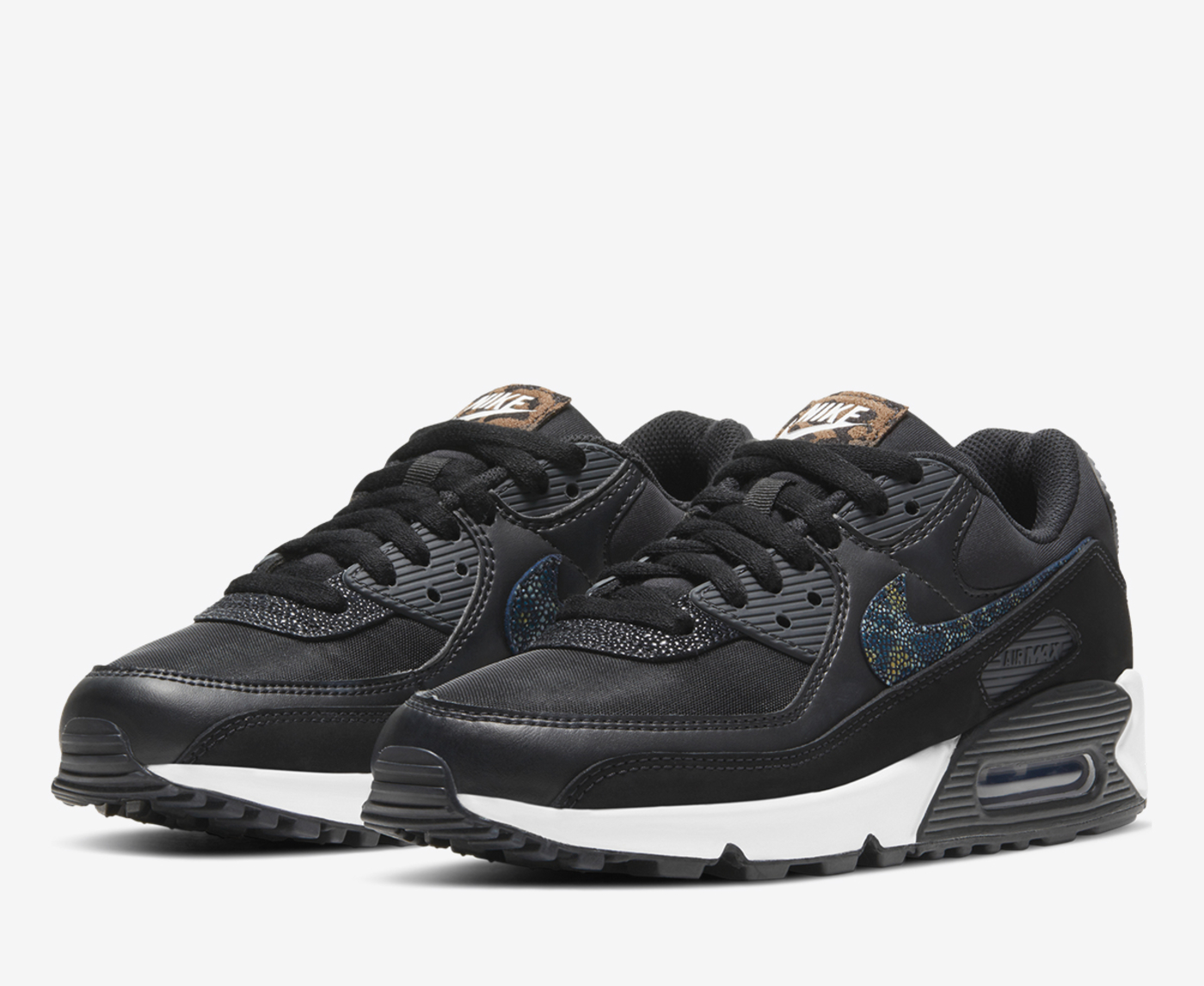 Nike - AIR MAX 90 SE 'BLACK/OBSIDIAN-SCREAM GREEN-SUMMIT WHITE' - VegNonVeg