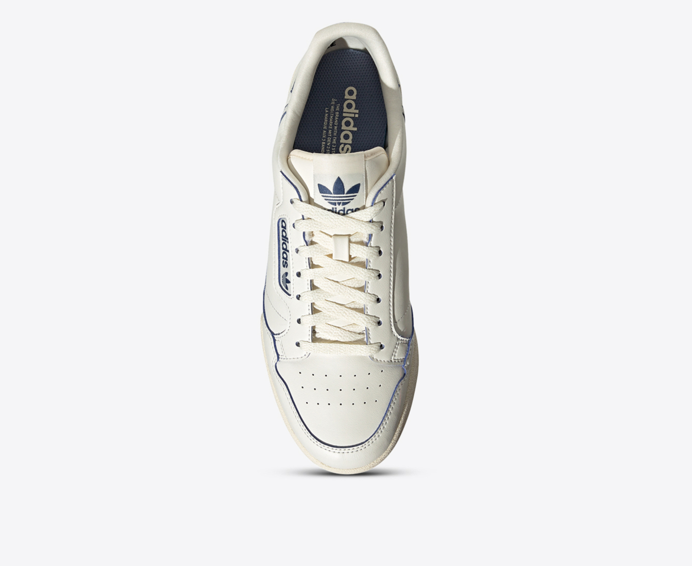 Adidas Originals CONTINENTAL 80 CREAM WHITE CREAM WHITE CREW BLUE VegNonVeg