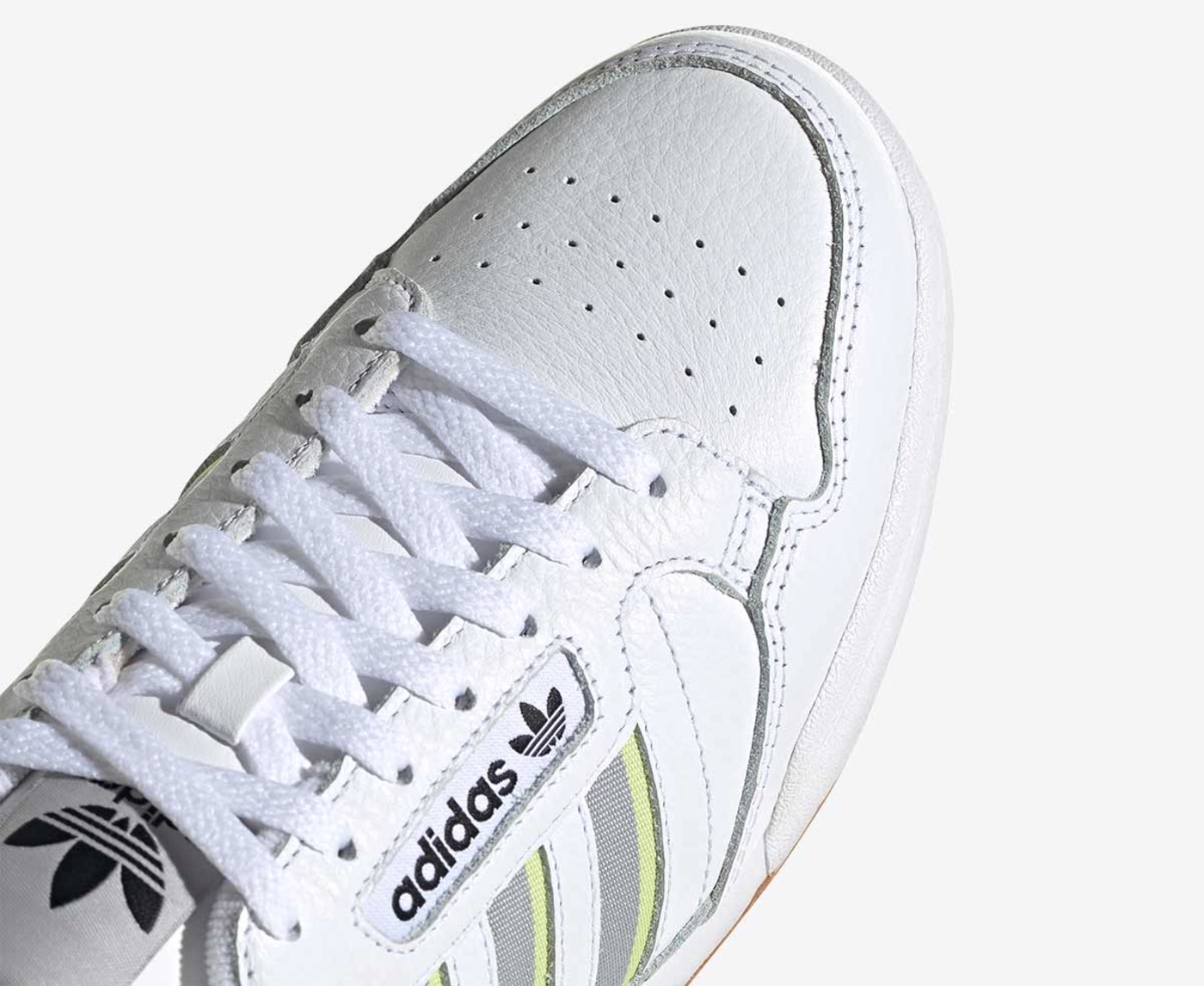 Adidas continental deals 80 yellow stripe