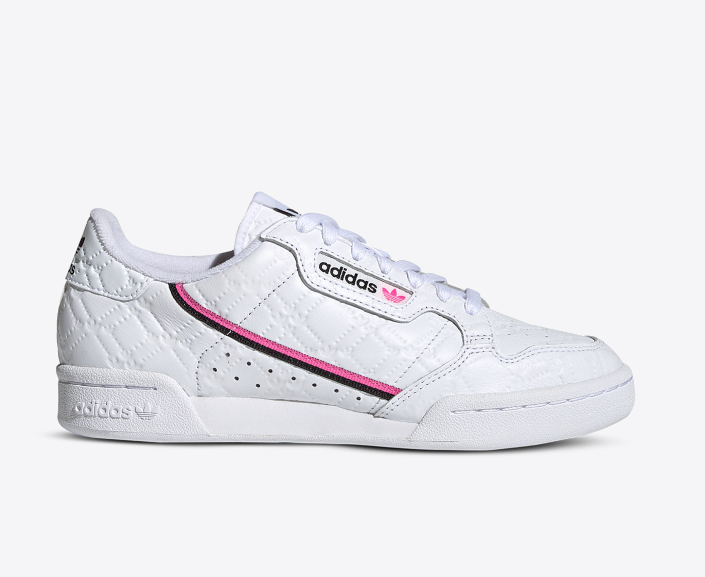 Adidas continental 80 pink and white hotsell