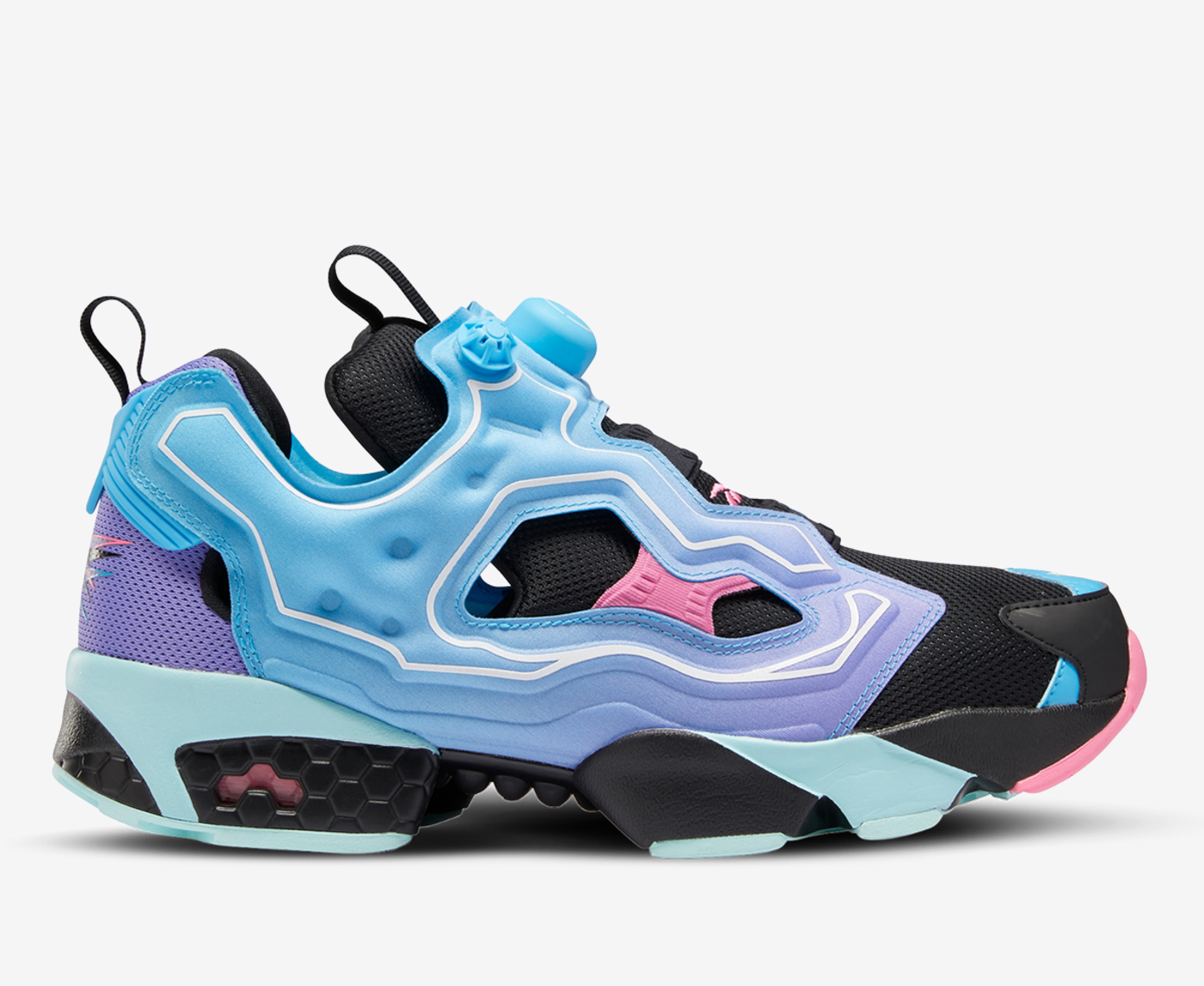 REEBOK - INSTAPUMP FURY OG 'black/digital Glow/hyper Purple' - VegNonVeg