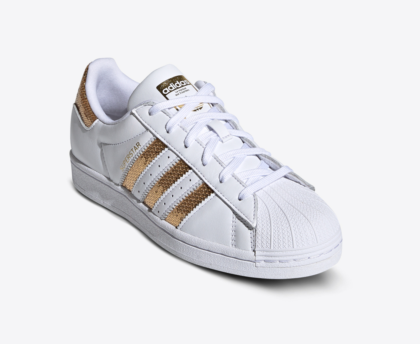 Adidas Originals SUPERSTAR W FTWR WHITE GOLD MET FTWR WHITE VegNonVeg