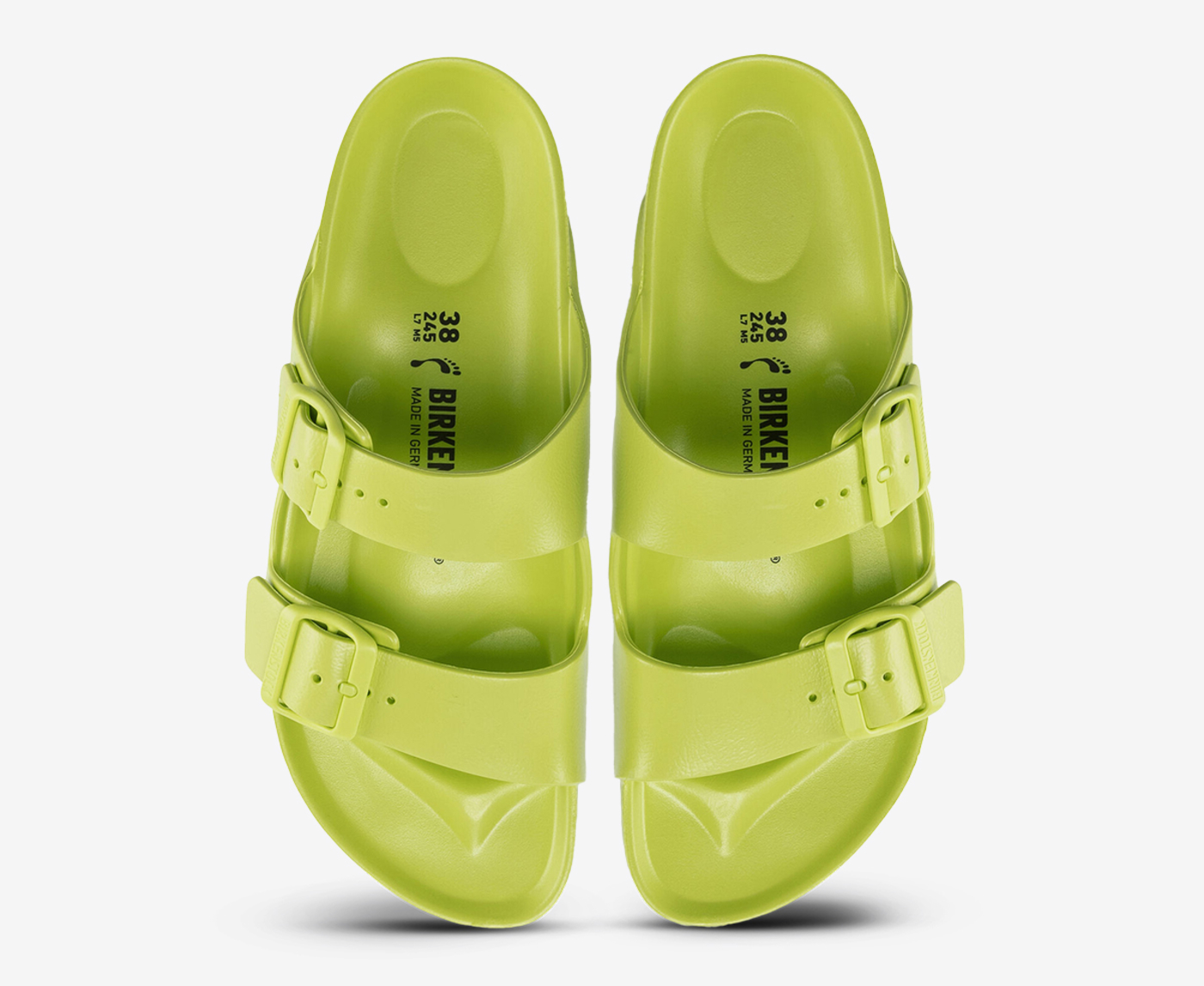 Lime green birkenstock discount sandals