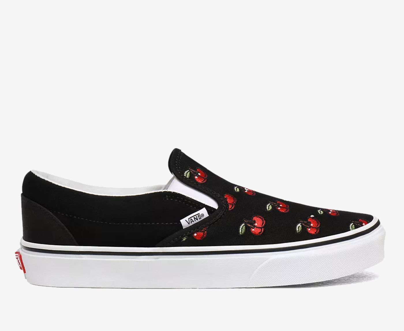 Vans cherry deals slip on