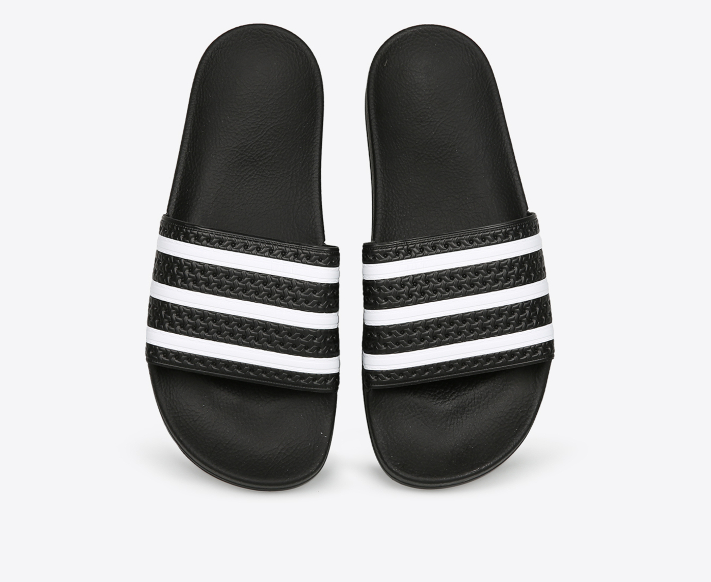 Adilette slides black online and white