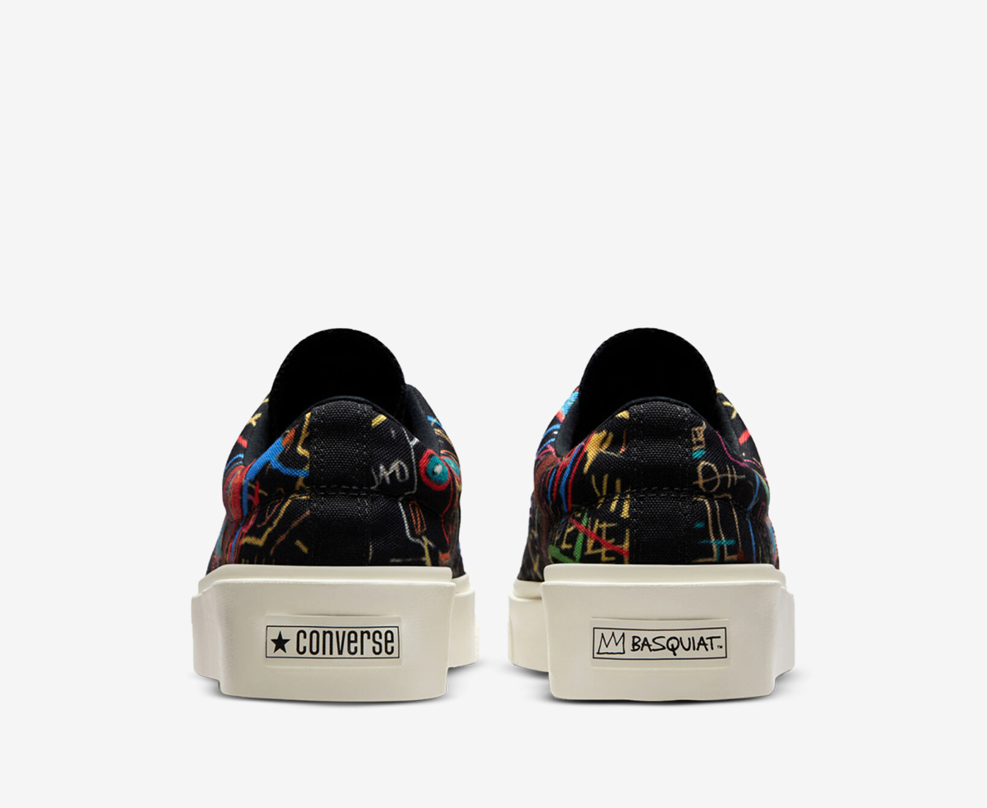 Converse BASQUIAT SKID GRIP BLACK MULTI EGRET VegNonVeg