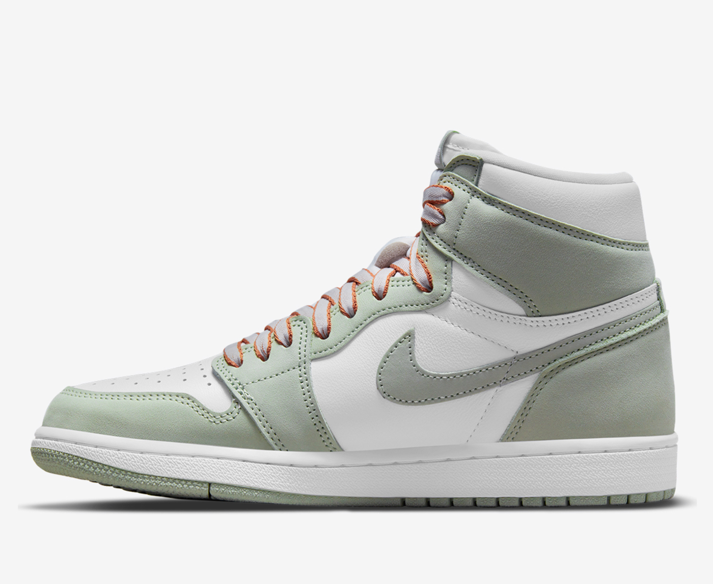 Jordan - WMNS AIR JORDAN 1 HIGH OG 'SEAFOAM/WHITE/HEALING ORANGE' -  VegNonVeg