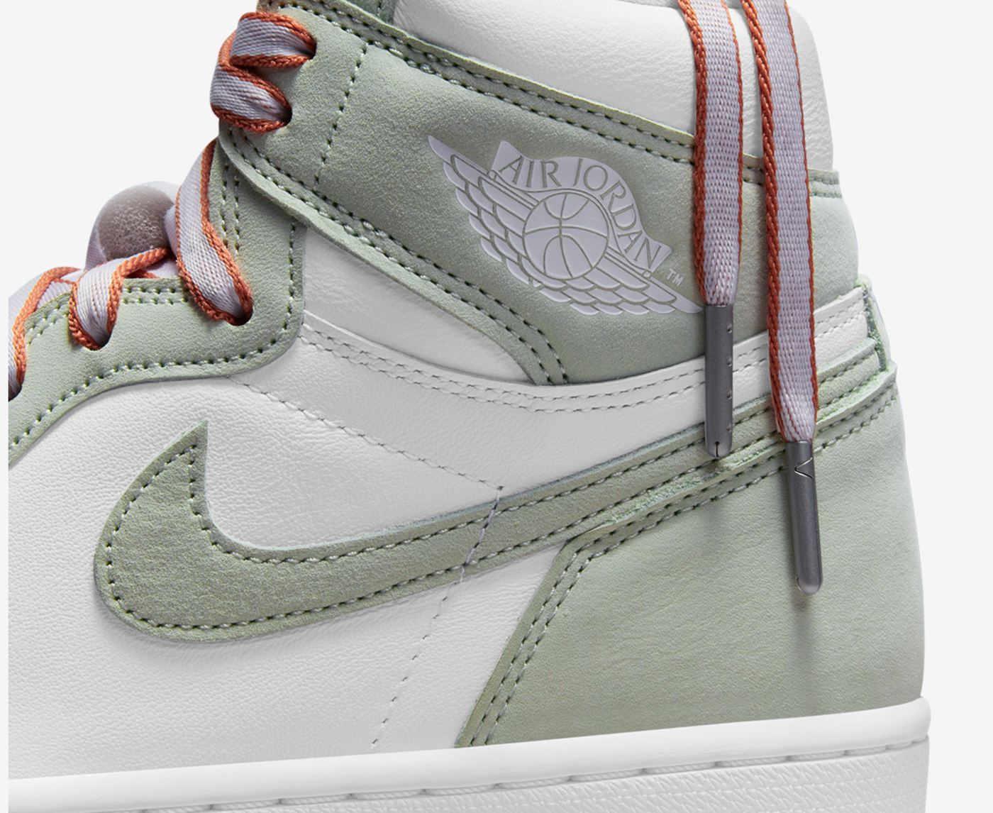 Jordan - WMNS AIR JORDAN 1 HIGH OG 'SEAFOAM/WHITE/HEALING ORANGE' -  VegNonVeg