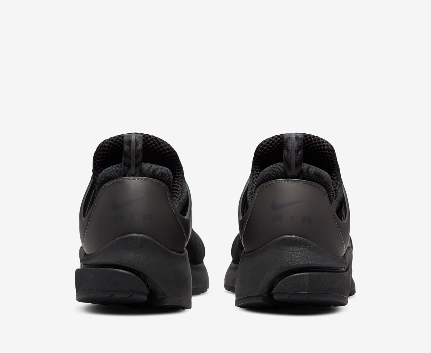 Black leather presto store nike