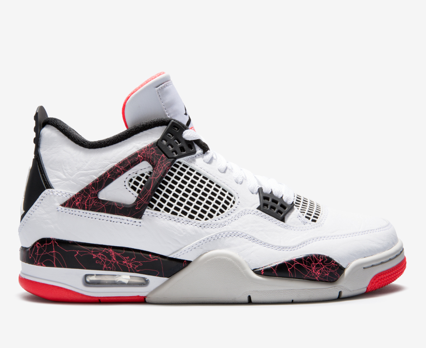 Jordan - AIR JORDAN 4 RETRO 'WHITE/BLACK-BRIGHT CRIMSON-PALE