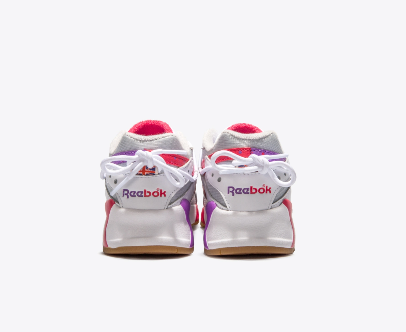 REEBOK - AZTREK R58 'WHITE/SKULL GREY/GUAVA PUNCH' - VegNonVeg