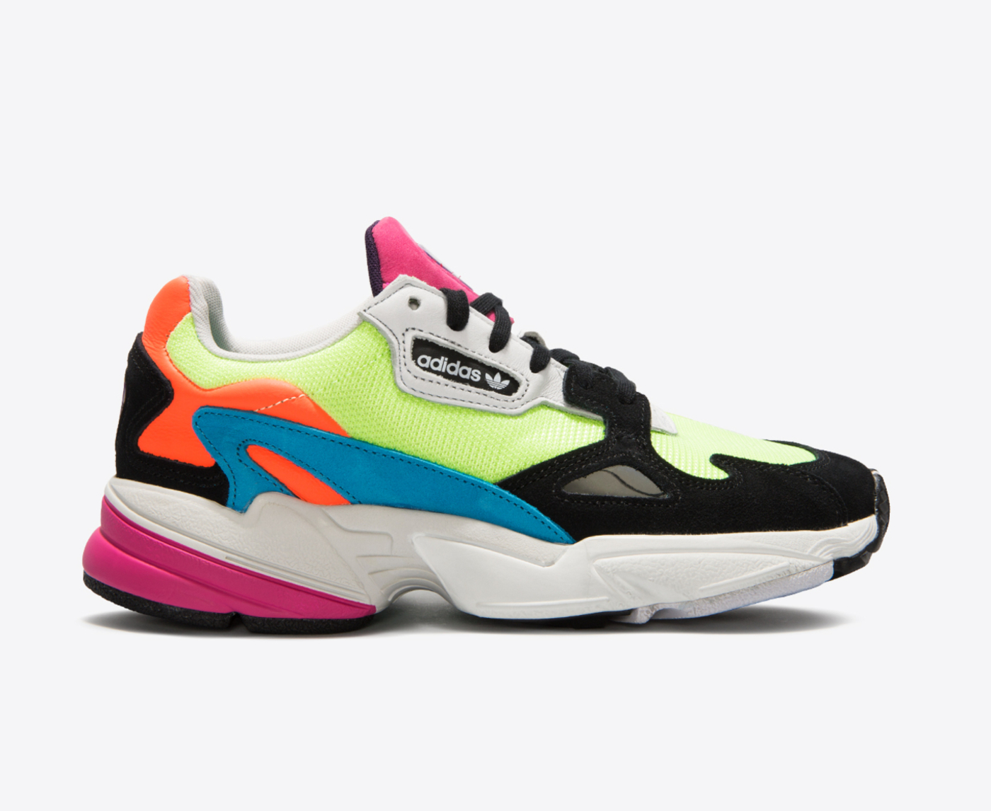 Adidas Originals FALCON W HI RES YELLOW CORE BLACK VegNonVeg