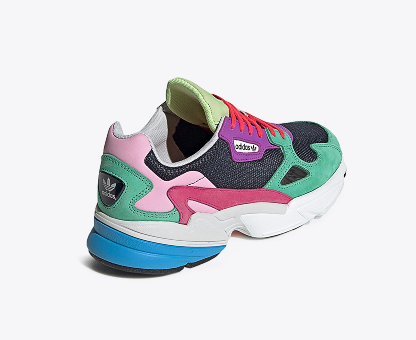 adidas gazelle silver green womens adidas Falcon Shoes - Women's - Pink / Solar Yellow / Raw White