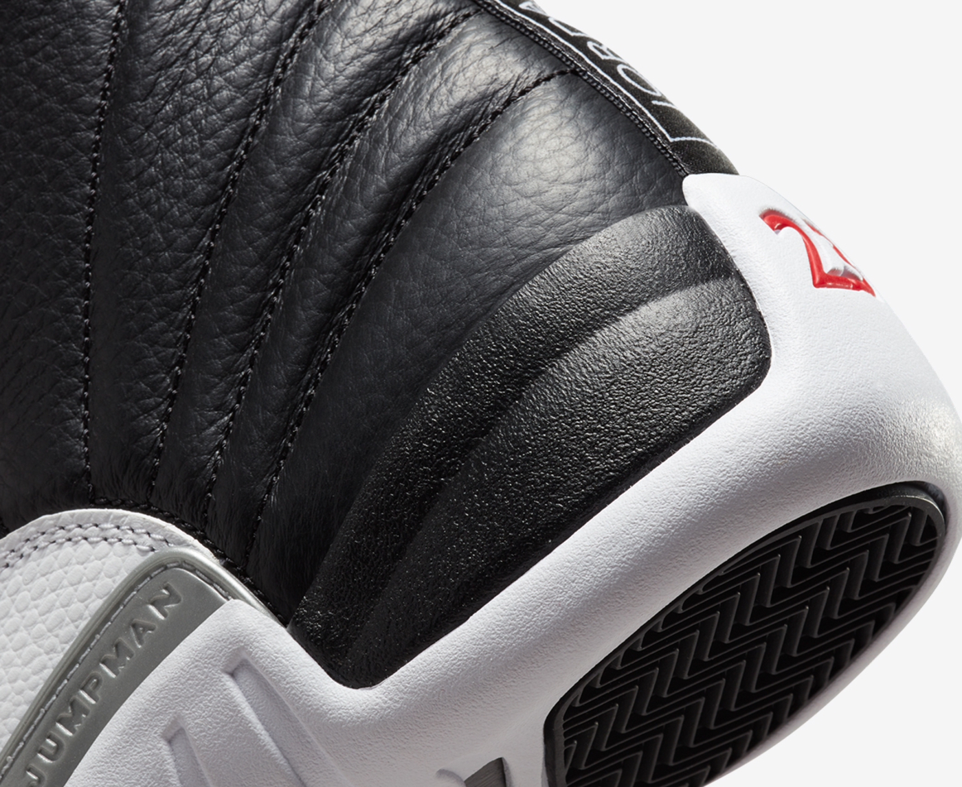 Jordan - AIR JORDAN 12 RETRO 'WHITE/BLACK-VARSITY RED' - VegNonVeg