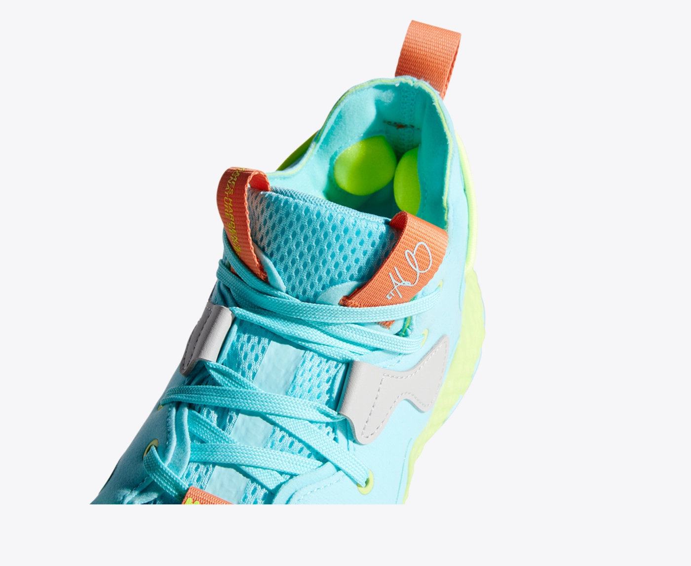 Adidas Harden Vol. 6 VI Basketball Shoes Turquoise Orange Yellow Men\'s Size 6 adidas Harden Vol 6 - YouTube main image 2