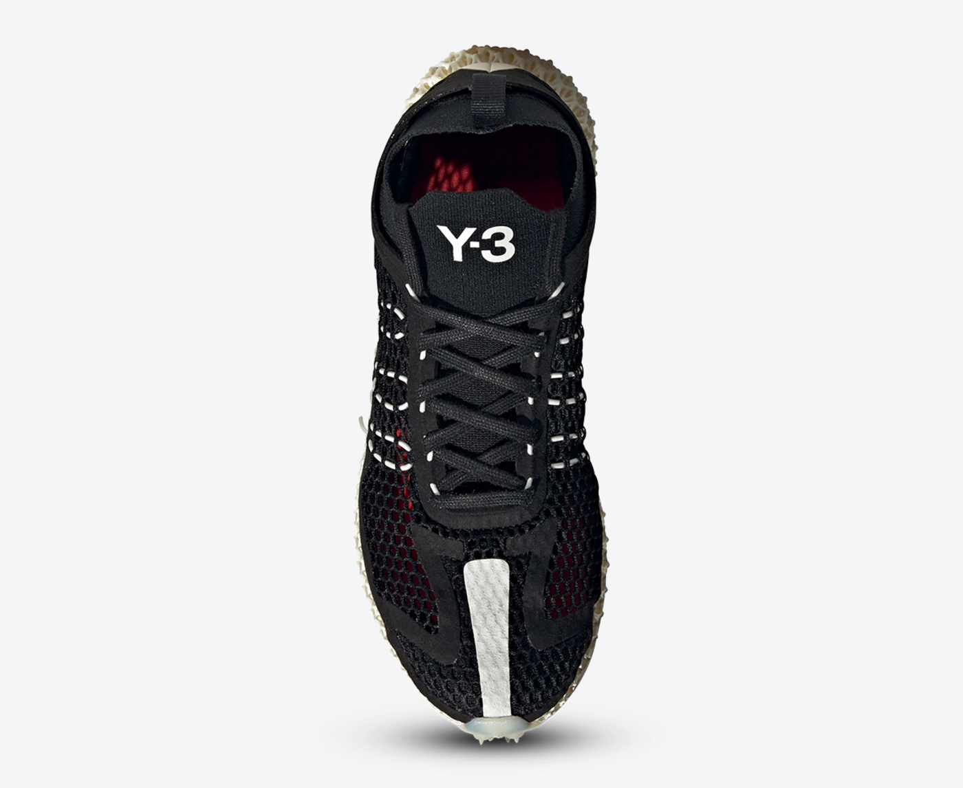 Y-3 - Y-3 RUNNER 4D HALO 'BLACK/COREWHITE/RED' - VegNonVeg