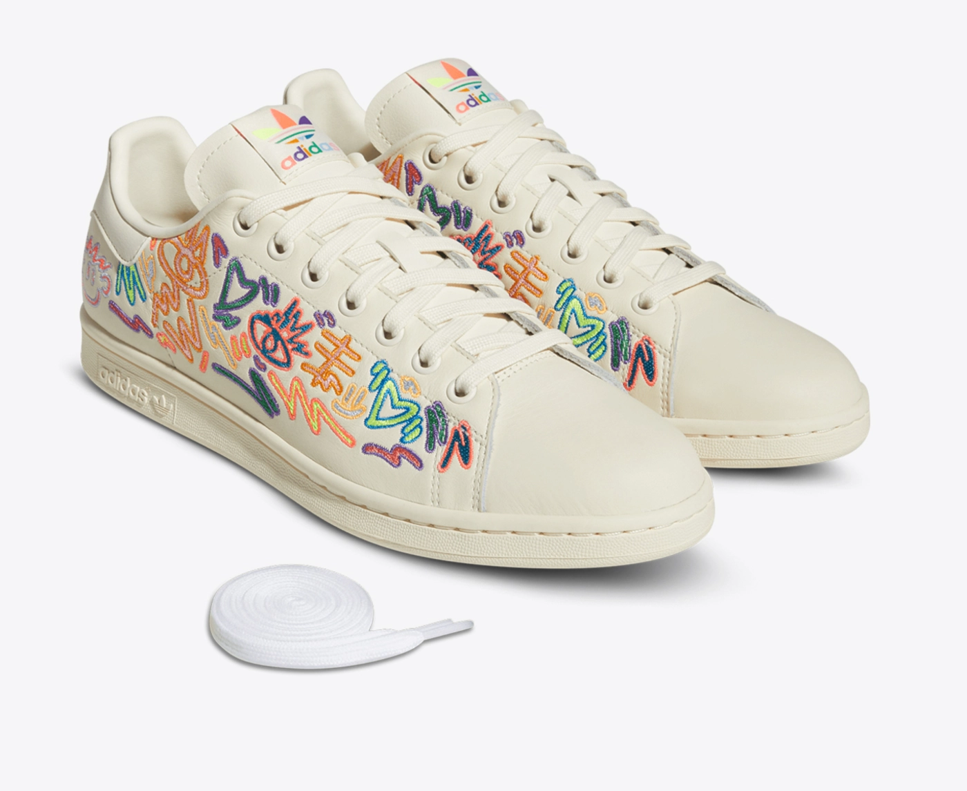 COPY - Adidas Originals Stan Smith Pride LGBTQ Cream White Graffiti Mens Shoes … ADIDAS Stan Smith Pride GX6394 - Shiekh main image 3