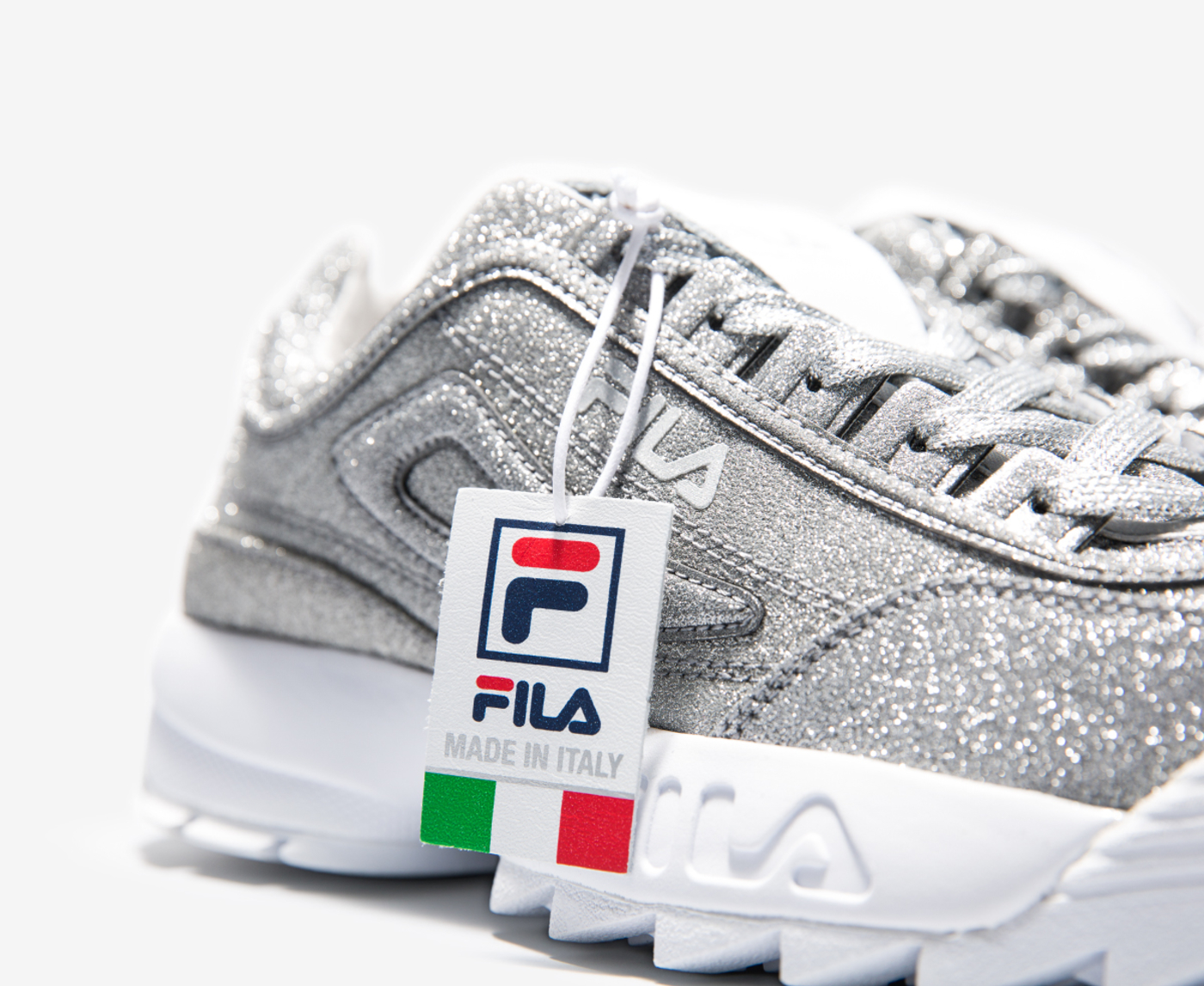 Fila disruptor silver glitter new arrivals