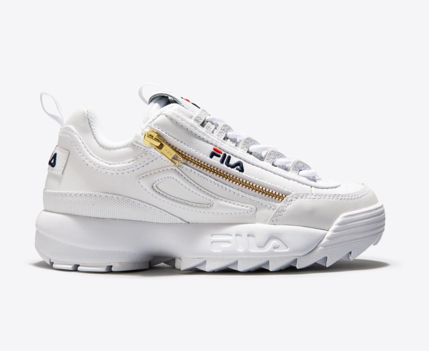 Fila DISRUPTOR II ZIPPER WHITE NAVY RED VegNonVeg