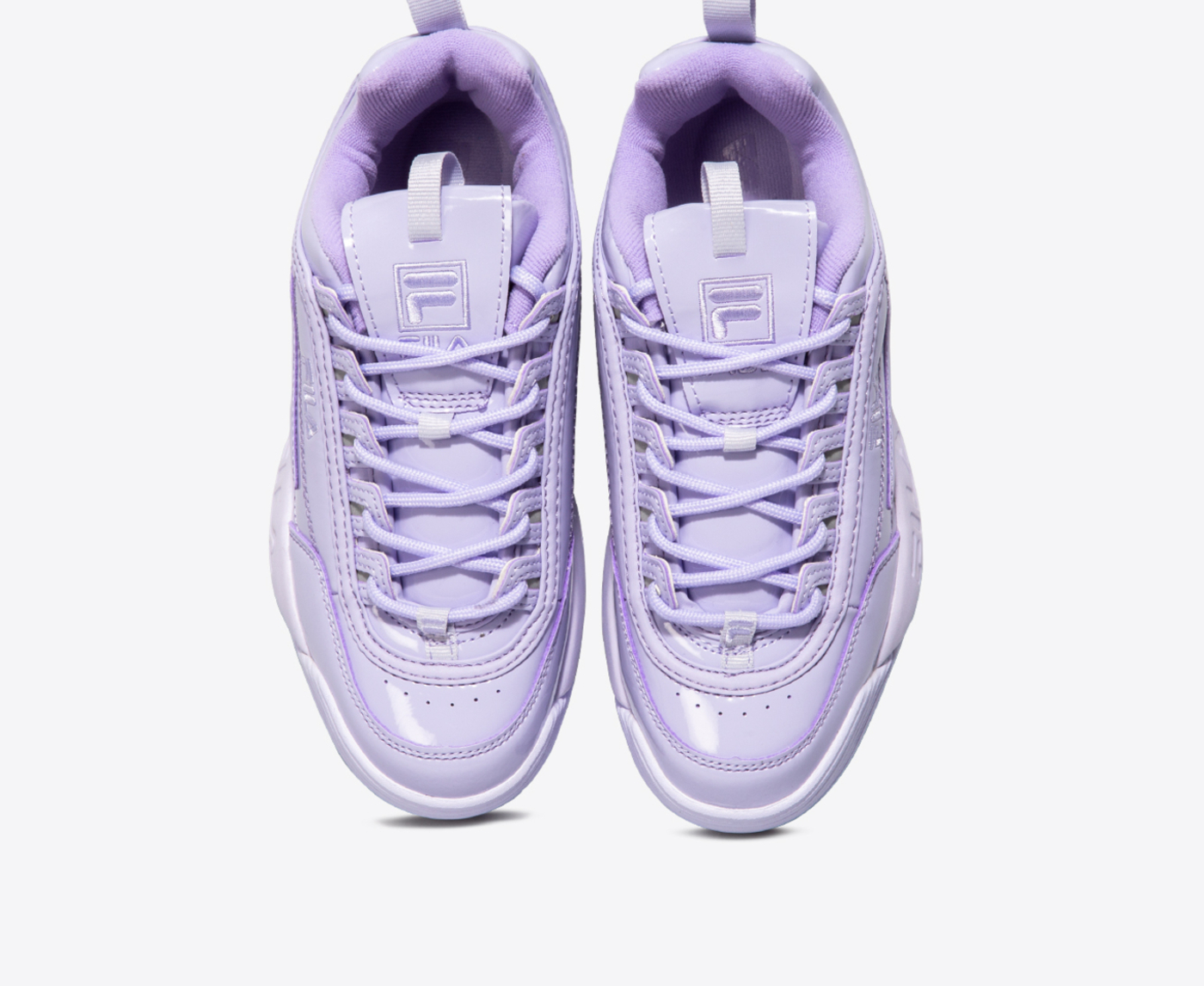 Purple Disruptor Premium Patent Fila Disruptor Purple Embroidery